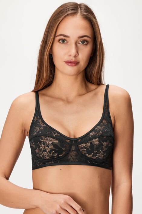 Hunkemöller Elle Black Bralette melltartó - Pepit.hu