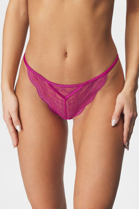 Hunkemöller Isabelle Fuchsia tanga csipkéből - Pepit.hu