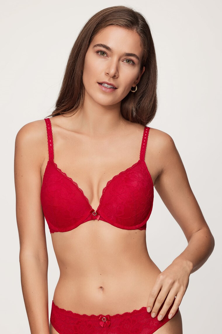 Hunkemöller Maya Red Push-Up melltartó - Pepit.hu