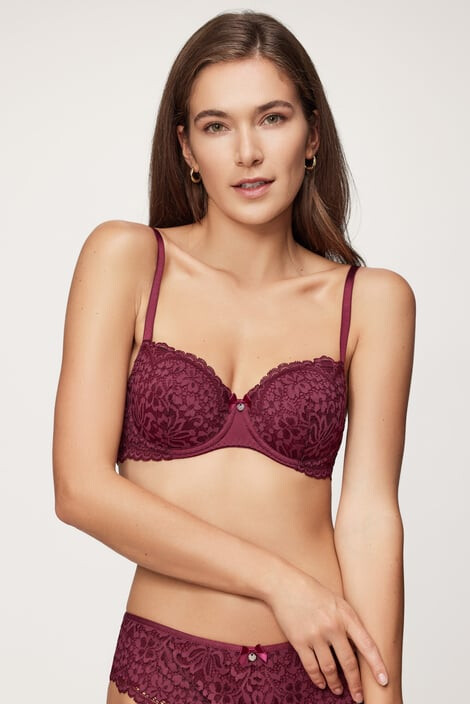 Hunkemöller Rose Wine szivacsos melltartó - Pepit.hu