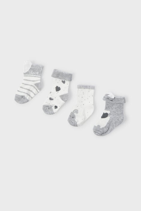 Mayoral Moda Infantil S:A.U. 4 PACK Mayoral Love baba zokni - Pepit.hu