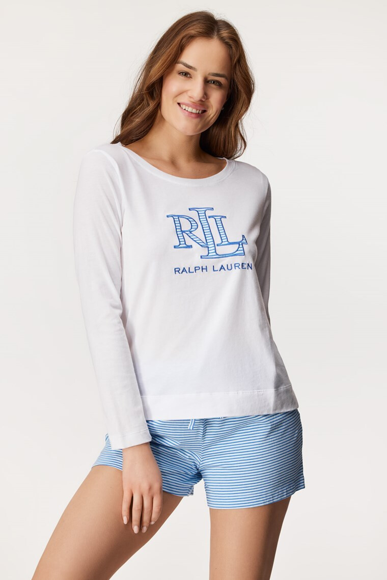 Ralph Lauren Blue strip női pizsama - Pepit.hu