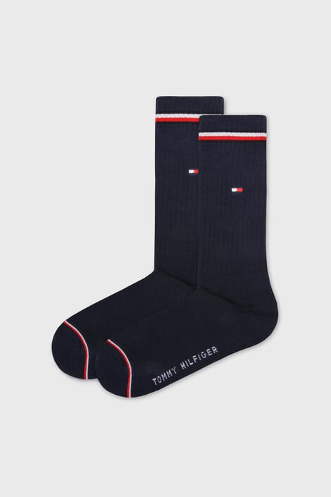 Tommy Hilfiger 2 PACK Iconic kék magasszárú zokni - Pepit.hu