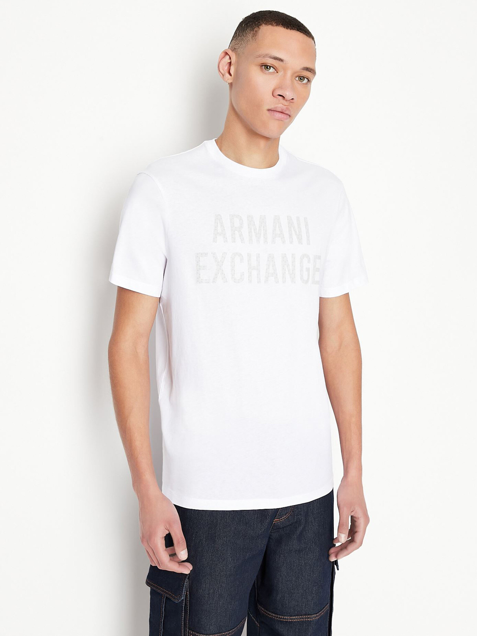 Armani Exchange Póló Fehér - Pepit.hu