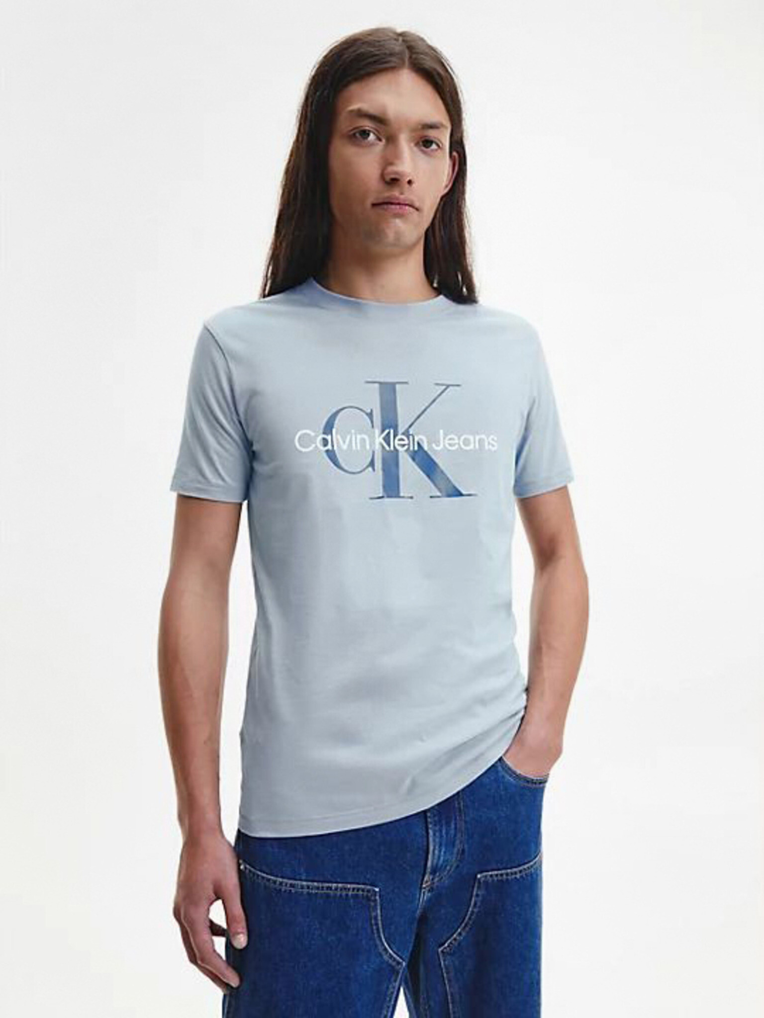 Calvin Klein Jeans Póló Kék - Pepit.hu