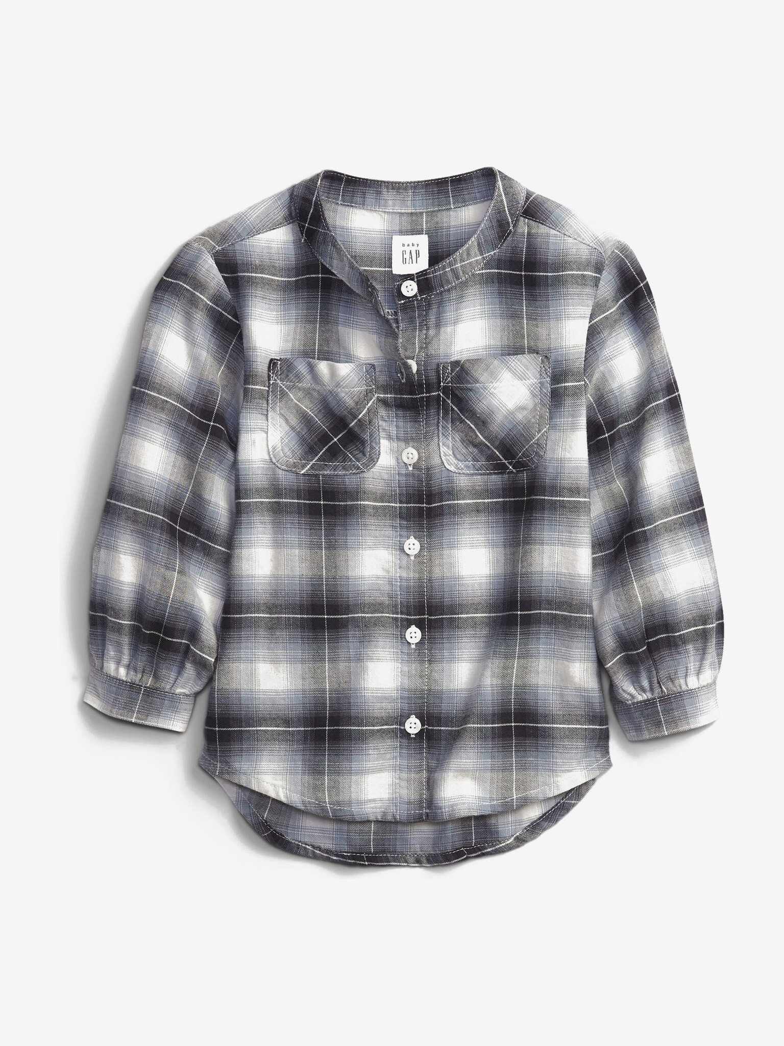 GAP Oversize Flannel Gyerek ing Szürke - Pepit.hu