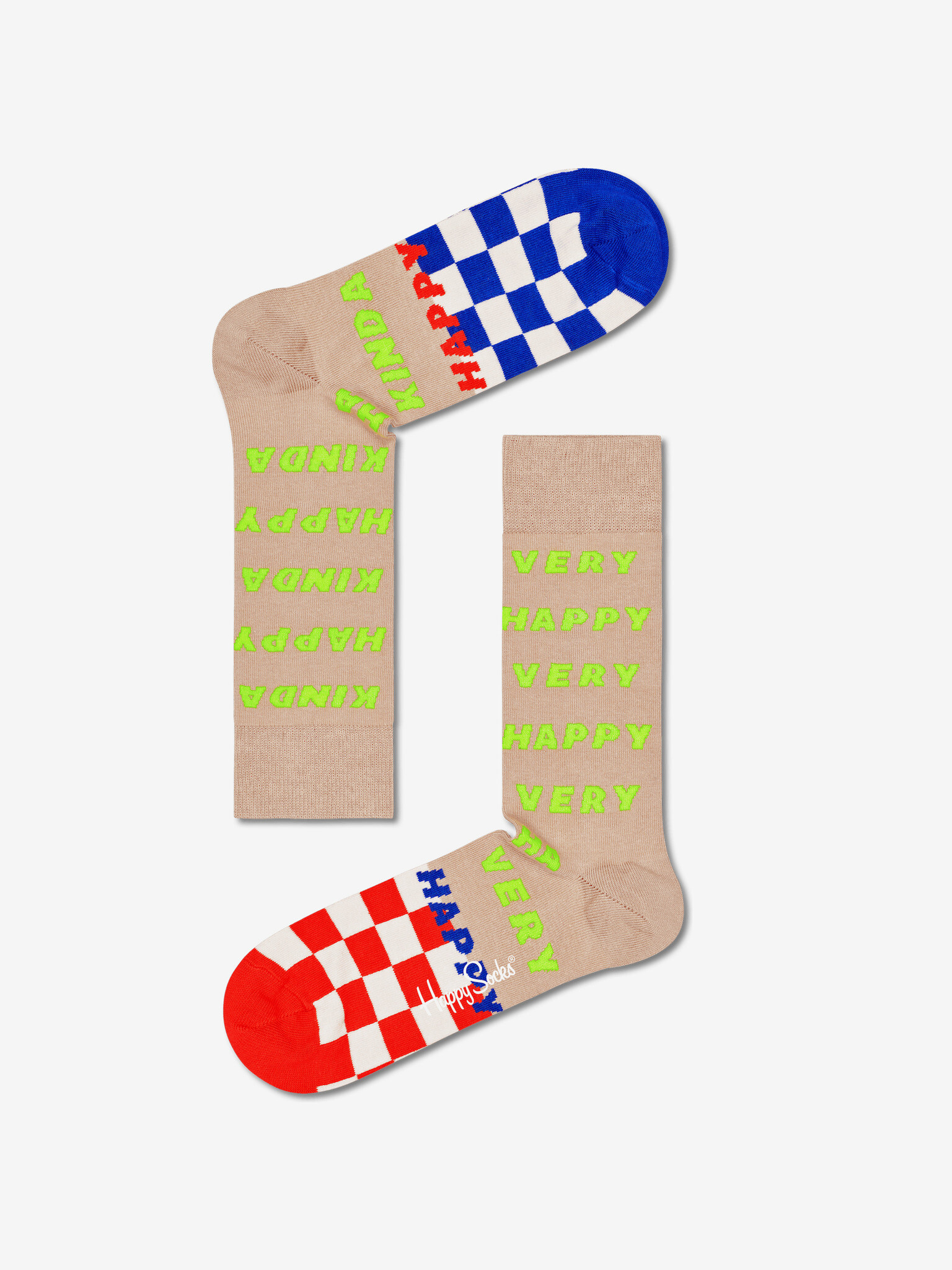 Happy Socks Happy Happy Zokni Barna Bézs - Pepit.hu