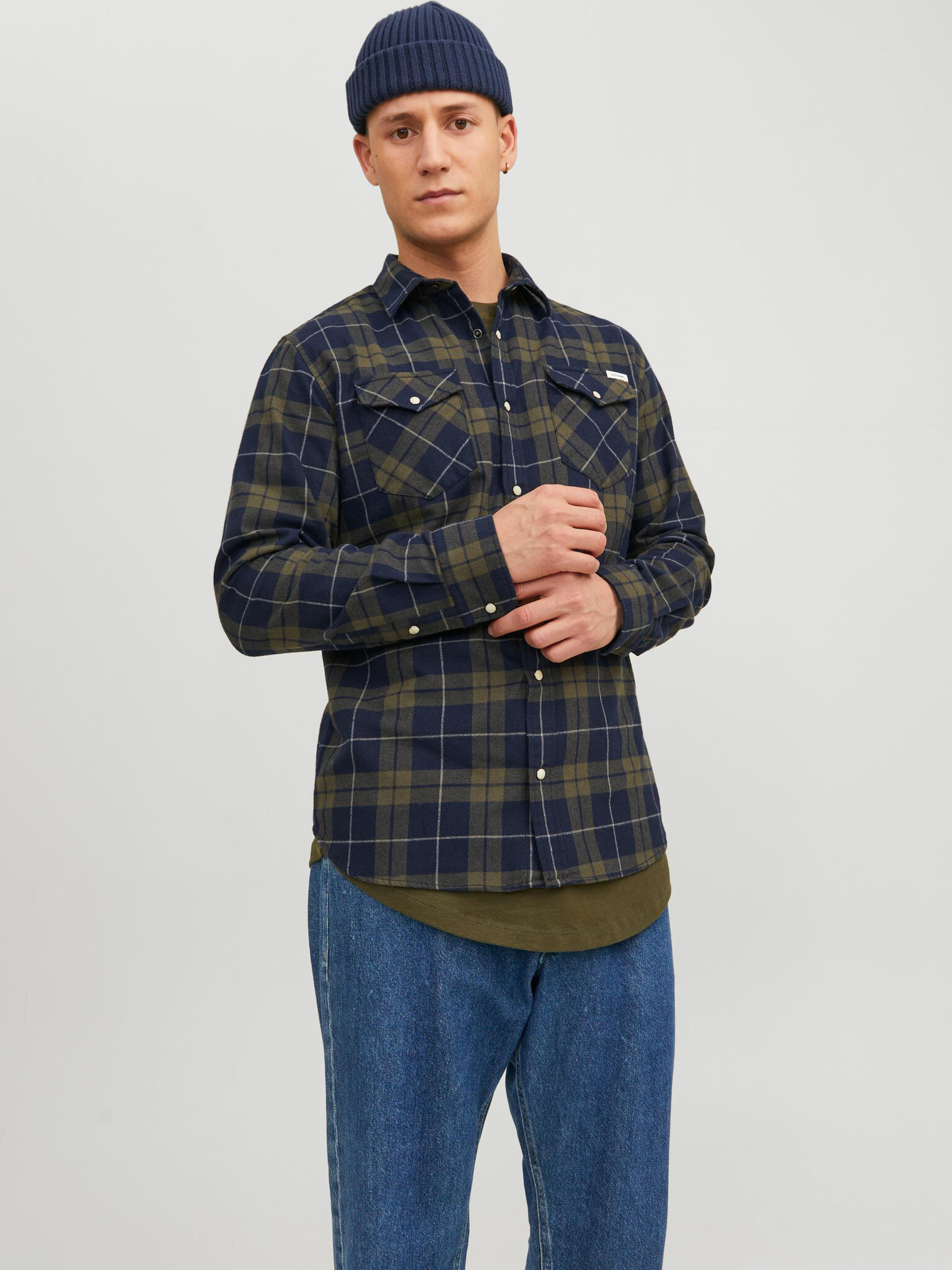 Jack & Jones Heridan Ing Zöld - Pepit.hu