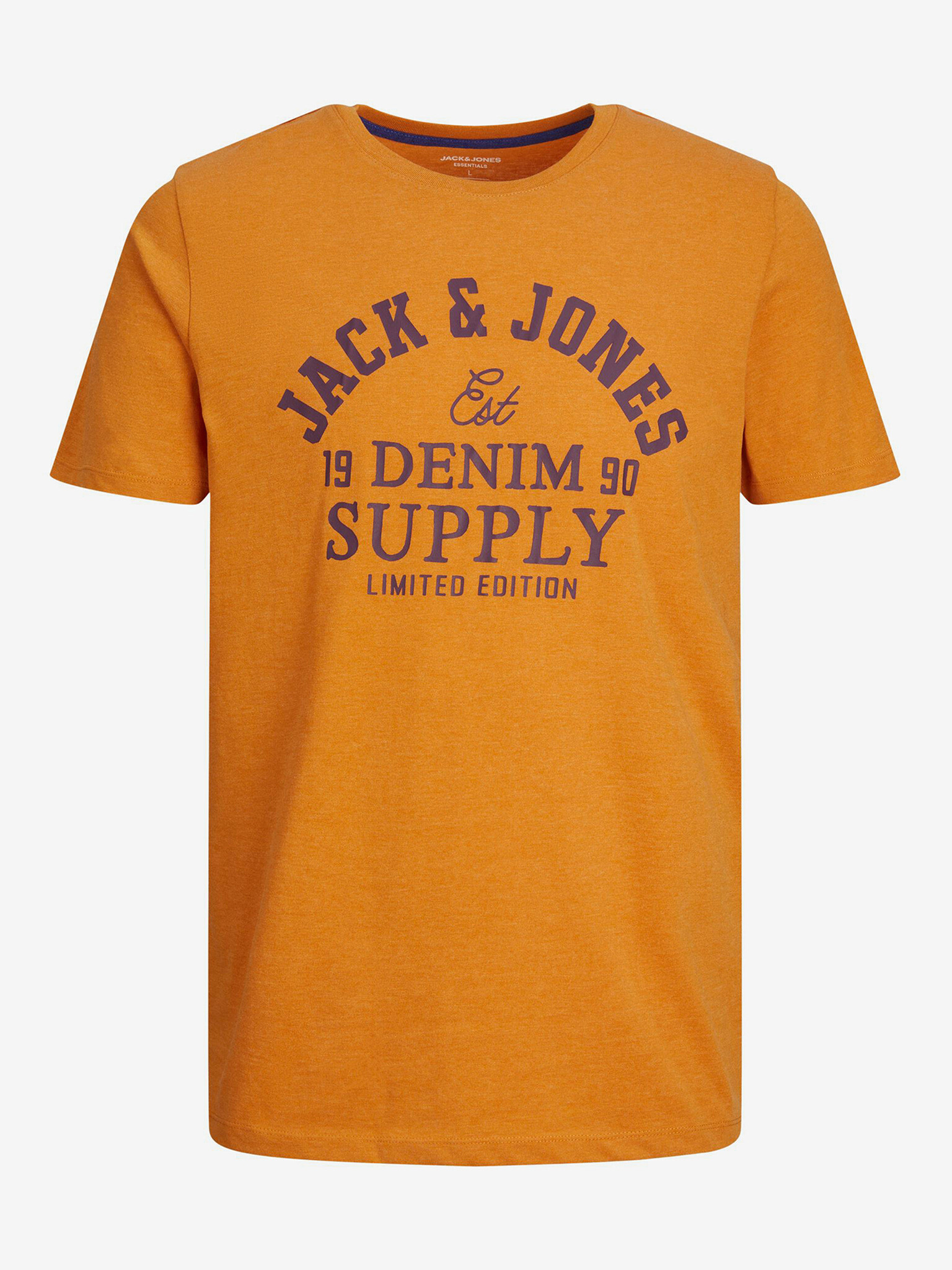 Jack & Jones Logo Póló Narancssárga - Pepit.hu