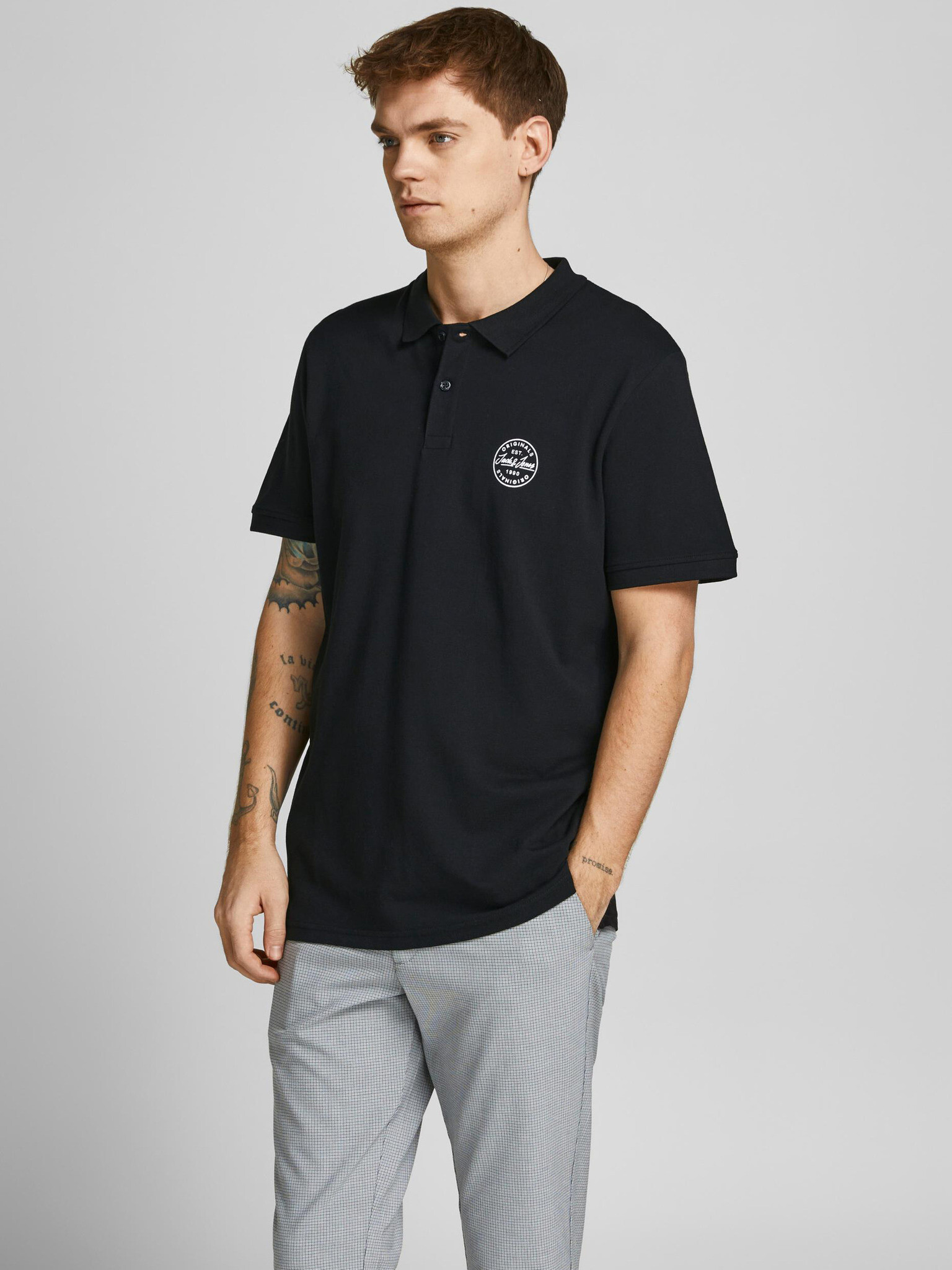 Jack & Jones Shark Teniszpóló Fekete - Pepit.hu