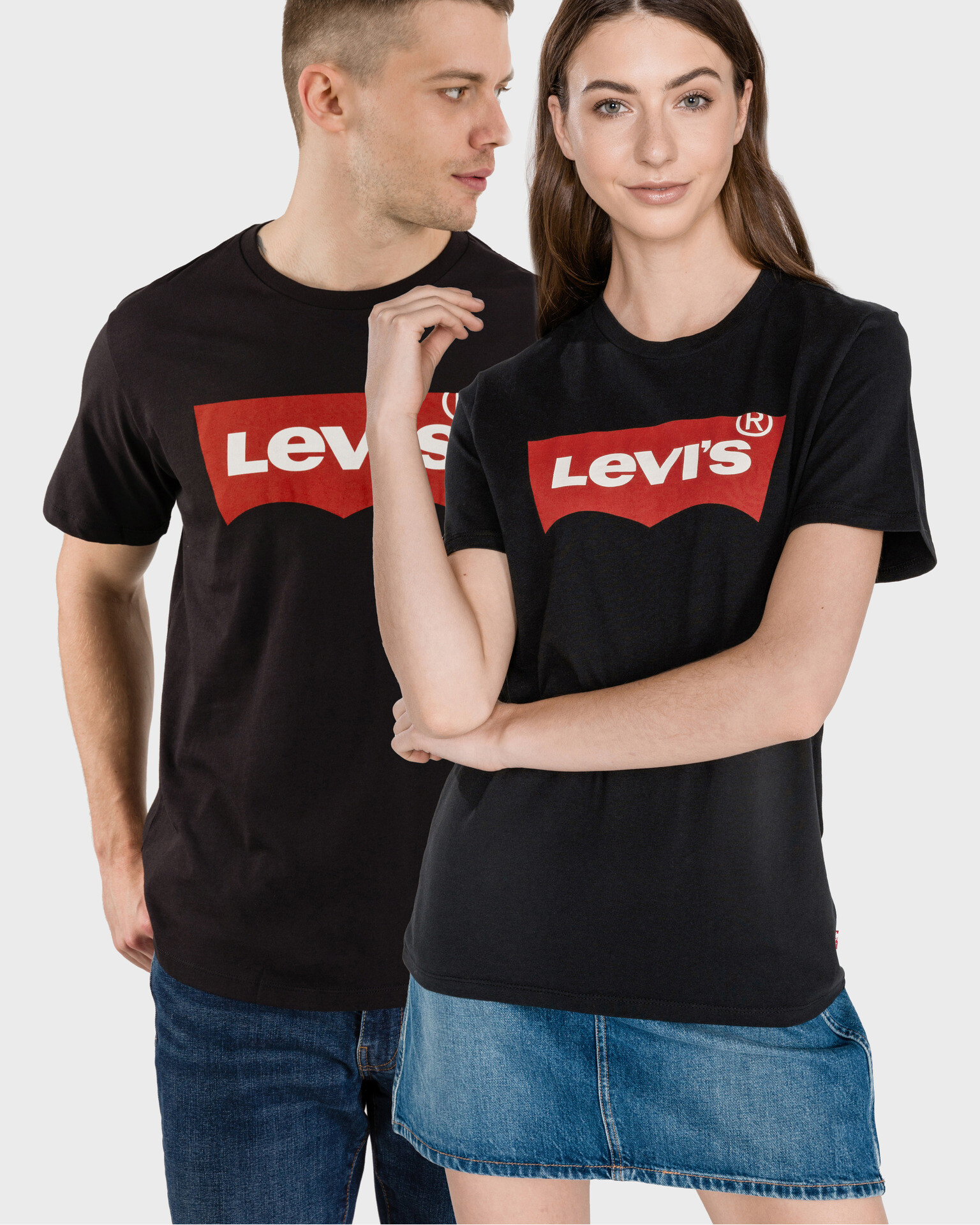 Levi's® Unisex Póló Set-In Neck Fekete - Pepit.hu