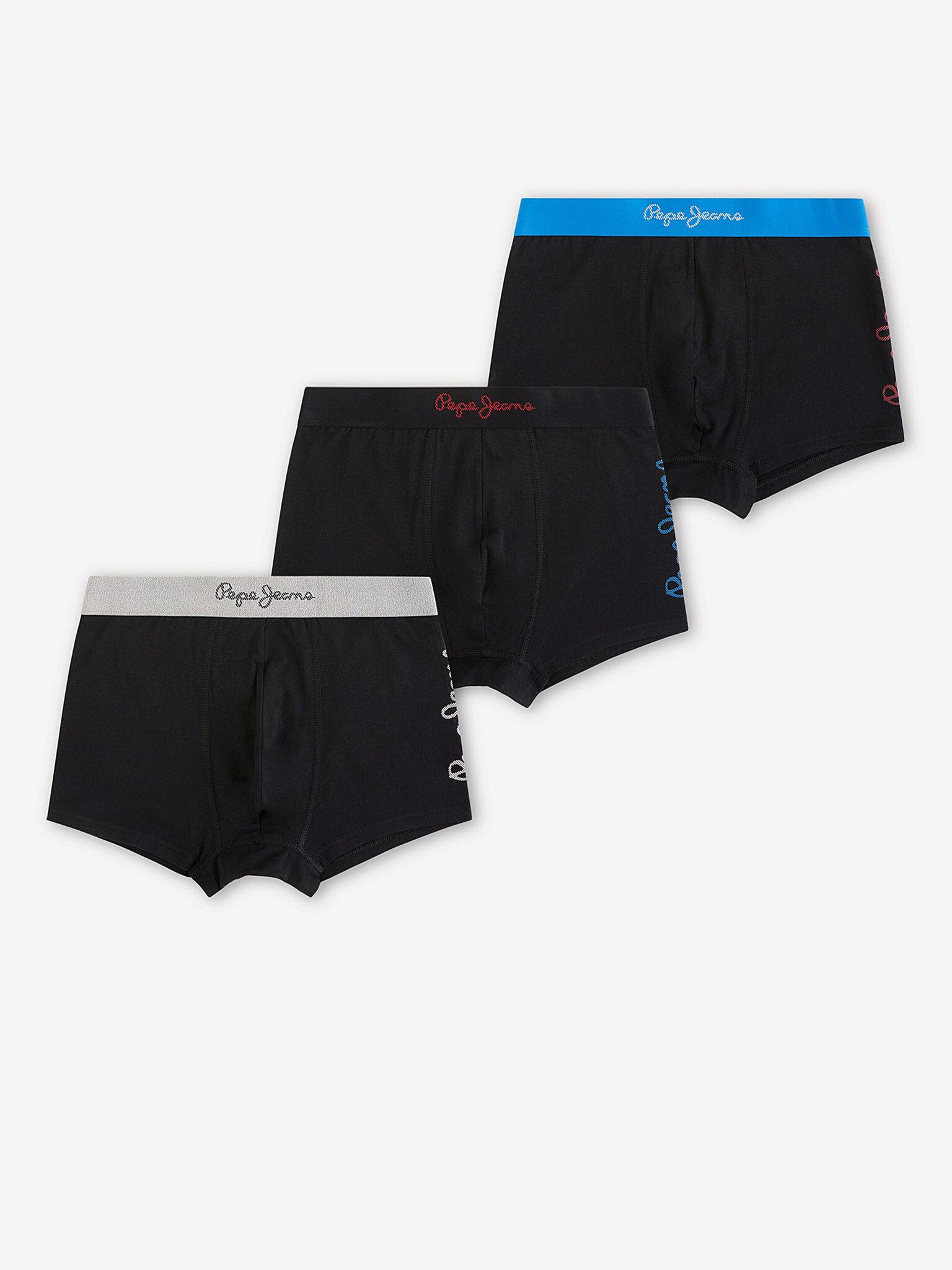 Pepe Jeans Martial 3 db-os Boxeralsó szett Fekete - Pepit.hu