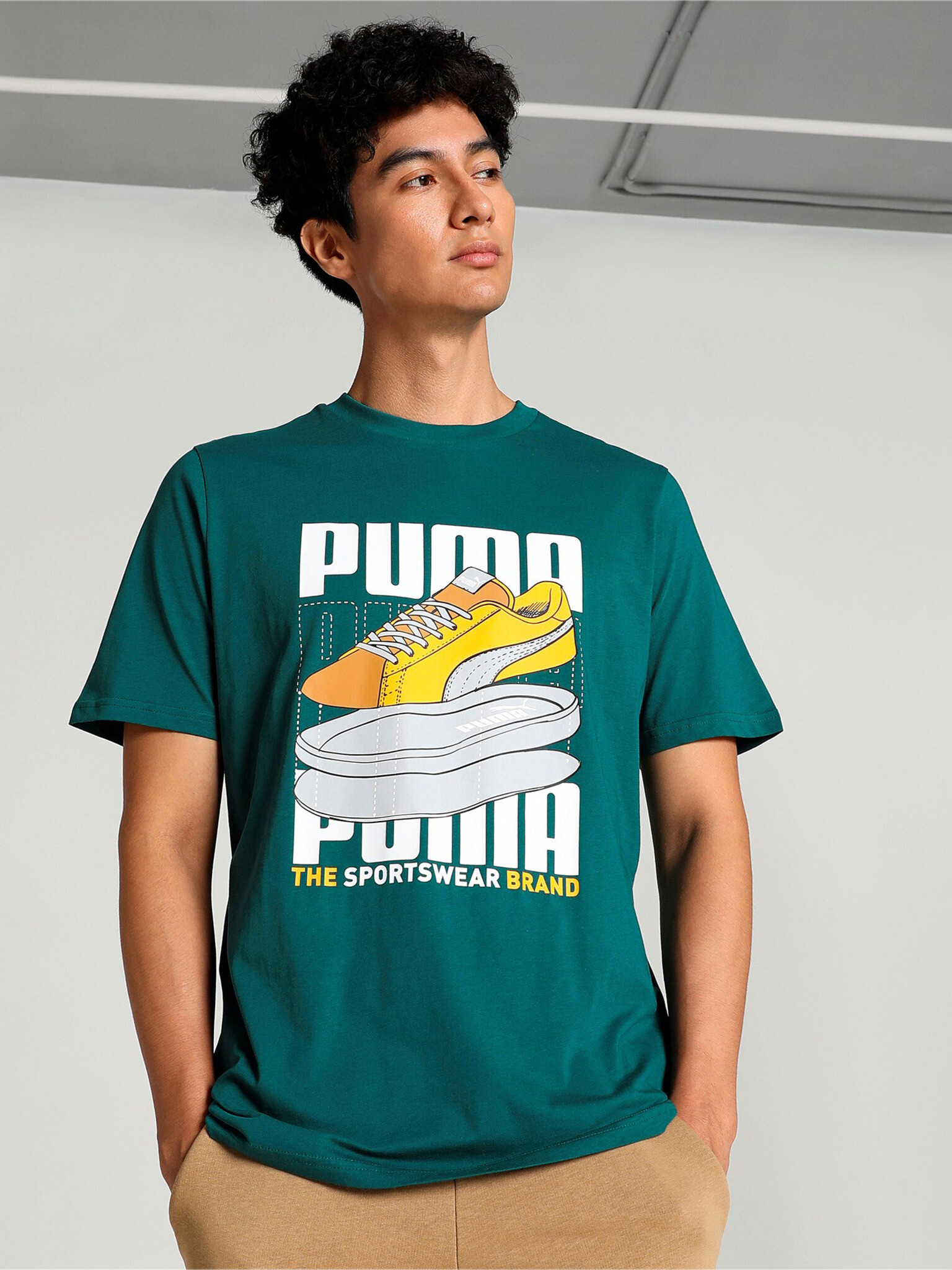 Puma Sneaker Póló Zöld - Pepit.hu