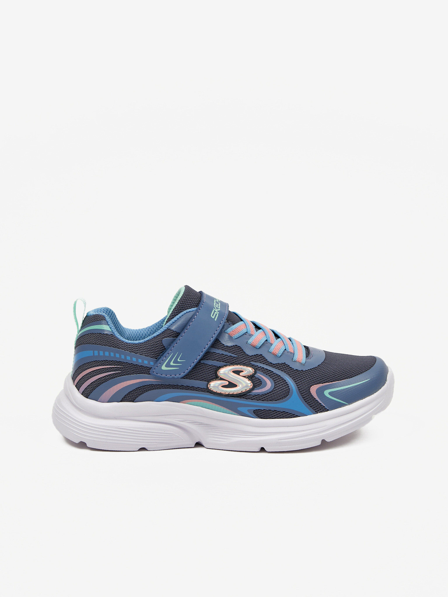 Skechers Wavy Lites Eureka Shine Gyerek sportcipő Kék - Pepit.hu