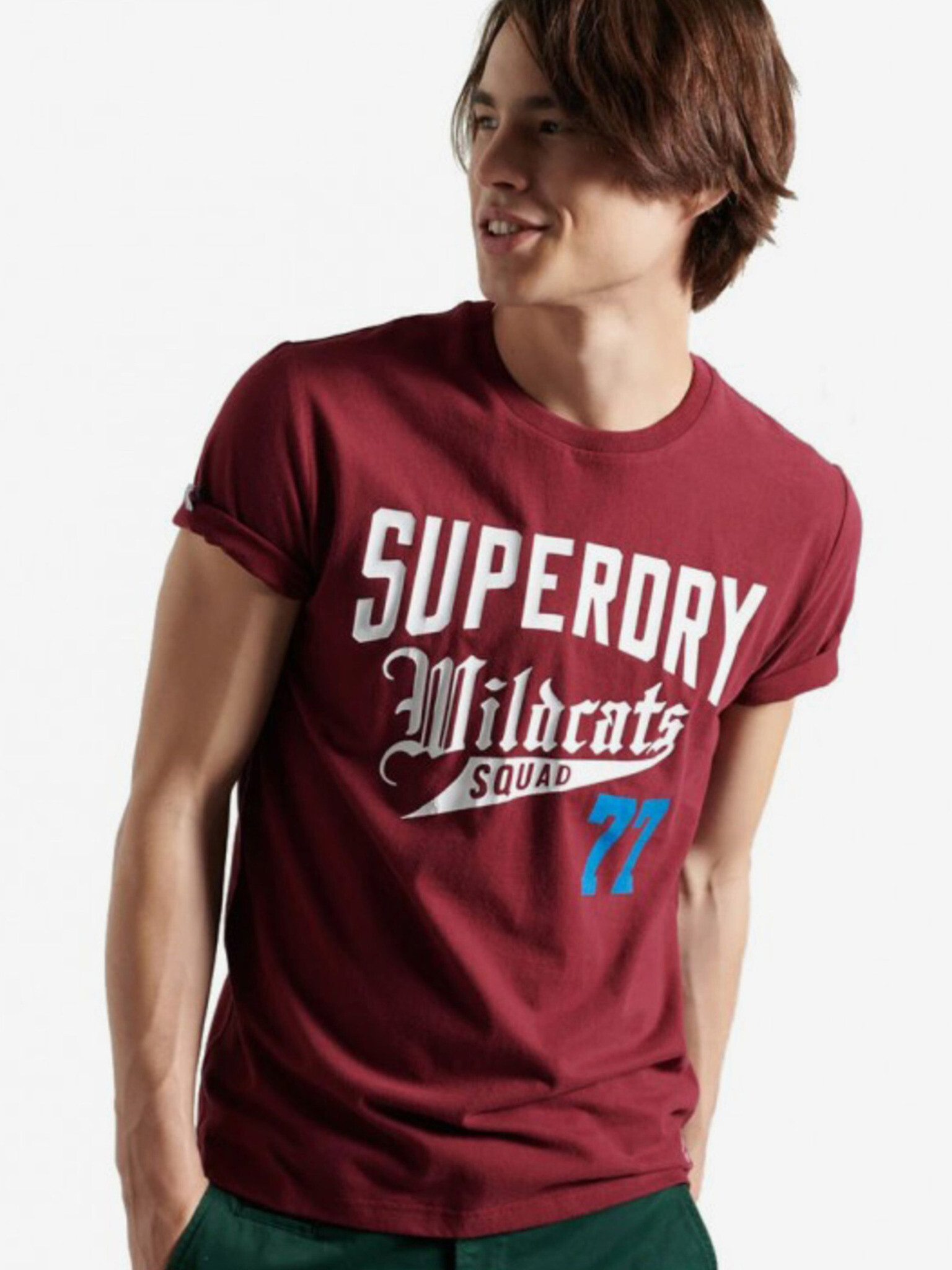 SuperDry Collegiate Graphic Póló Piros - Pepit.hu