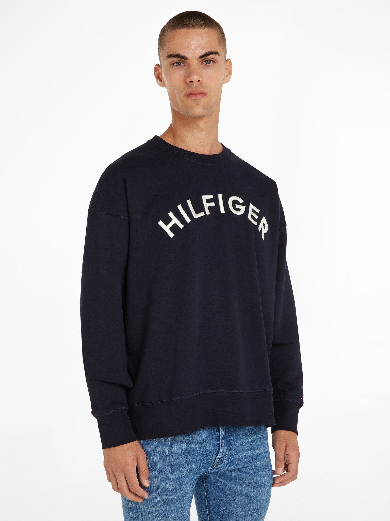 Tommy Hilfiger Arched Crew Melegítő felső Kék - Pepit.hu