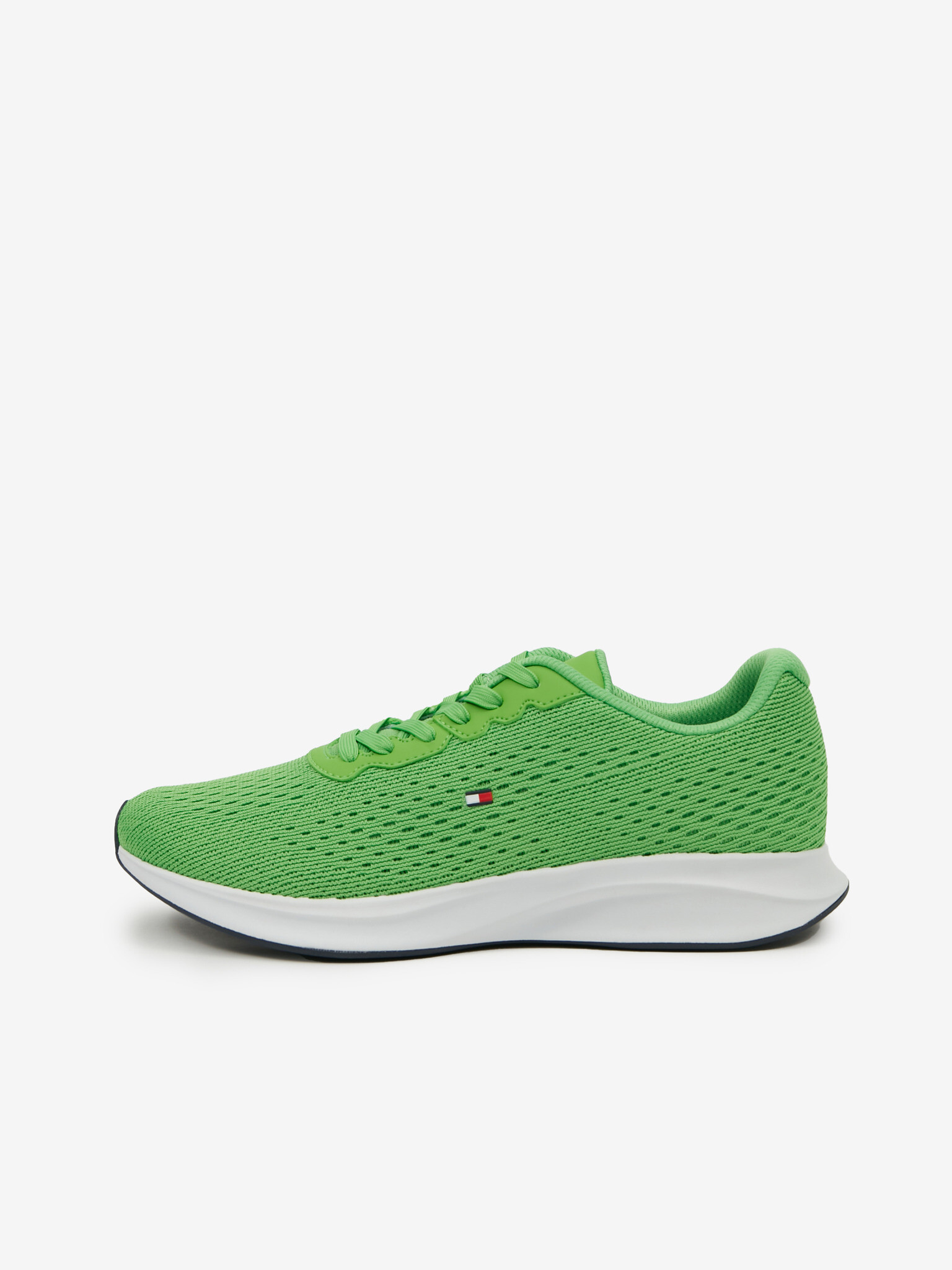 Tommy Hilfiger Lightweight Runner Knit Flag Sportcipő Zöld - Pepit.hu