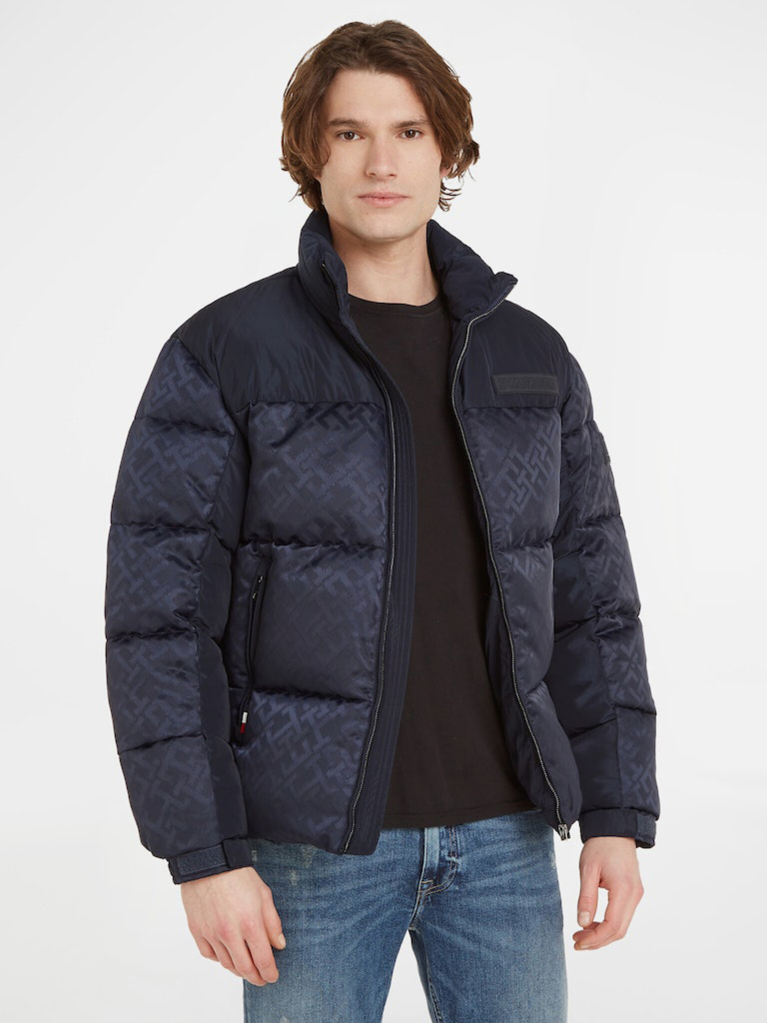 Tommy Hilfiger New York Monogram Puffer Dzseki Kék - Pepit.hu