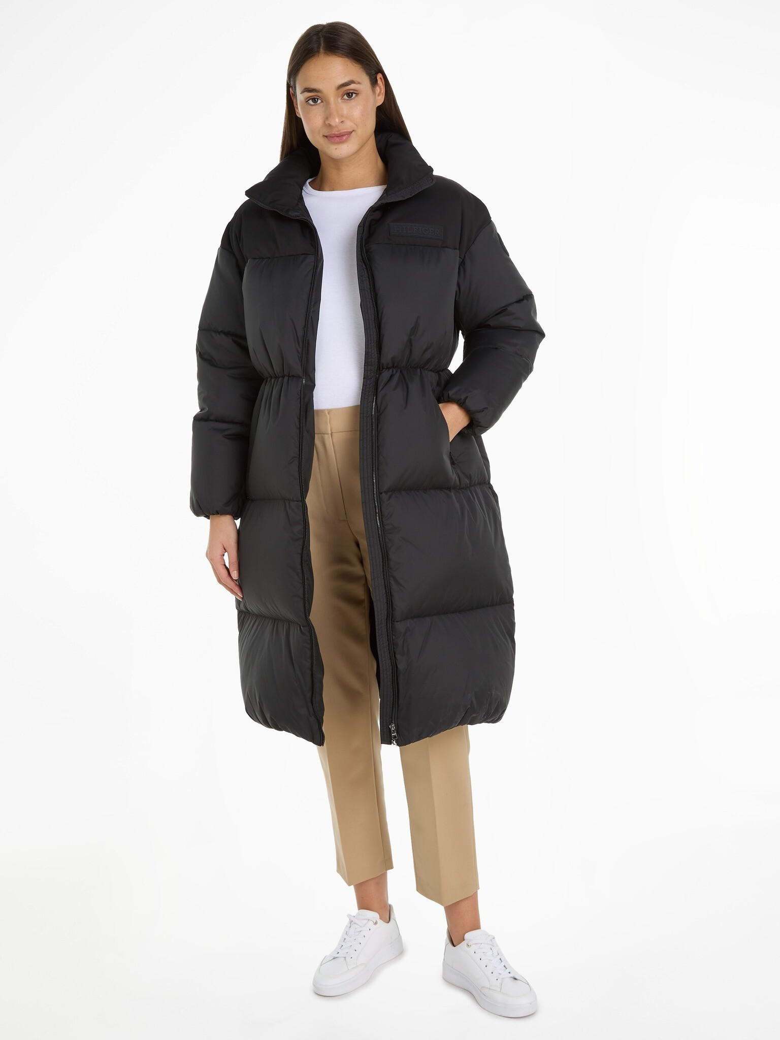 Tommy Hilfiger New York Puffer Maxi Kabát Fekete - Pepit.hu