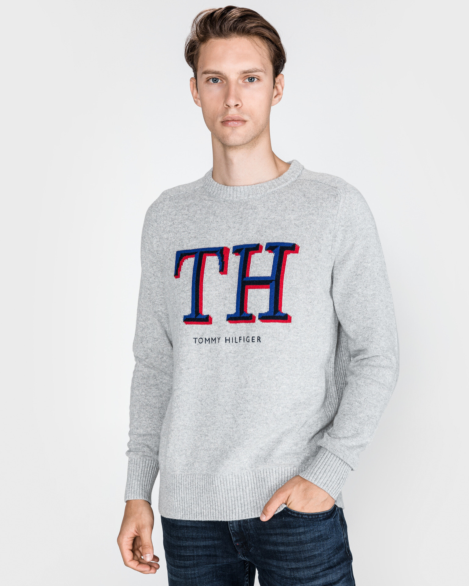 Tommy Hilfiger Pulóver Szürke - Pepit.hu