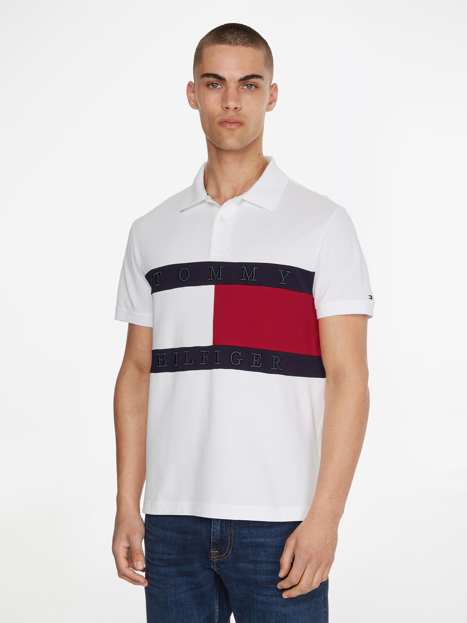 Tommy Hilfiger Teniszpóló Fehér - Pepit.hu