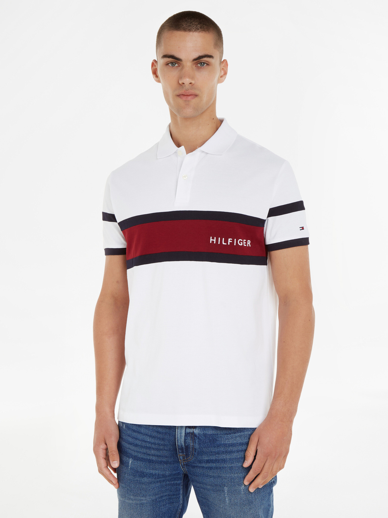 Tommy Hilfiger Teniszpóló Fehér - Pepit.hu