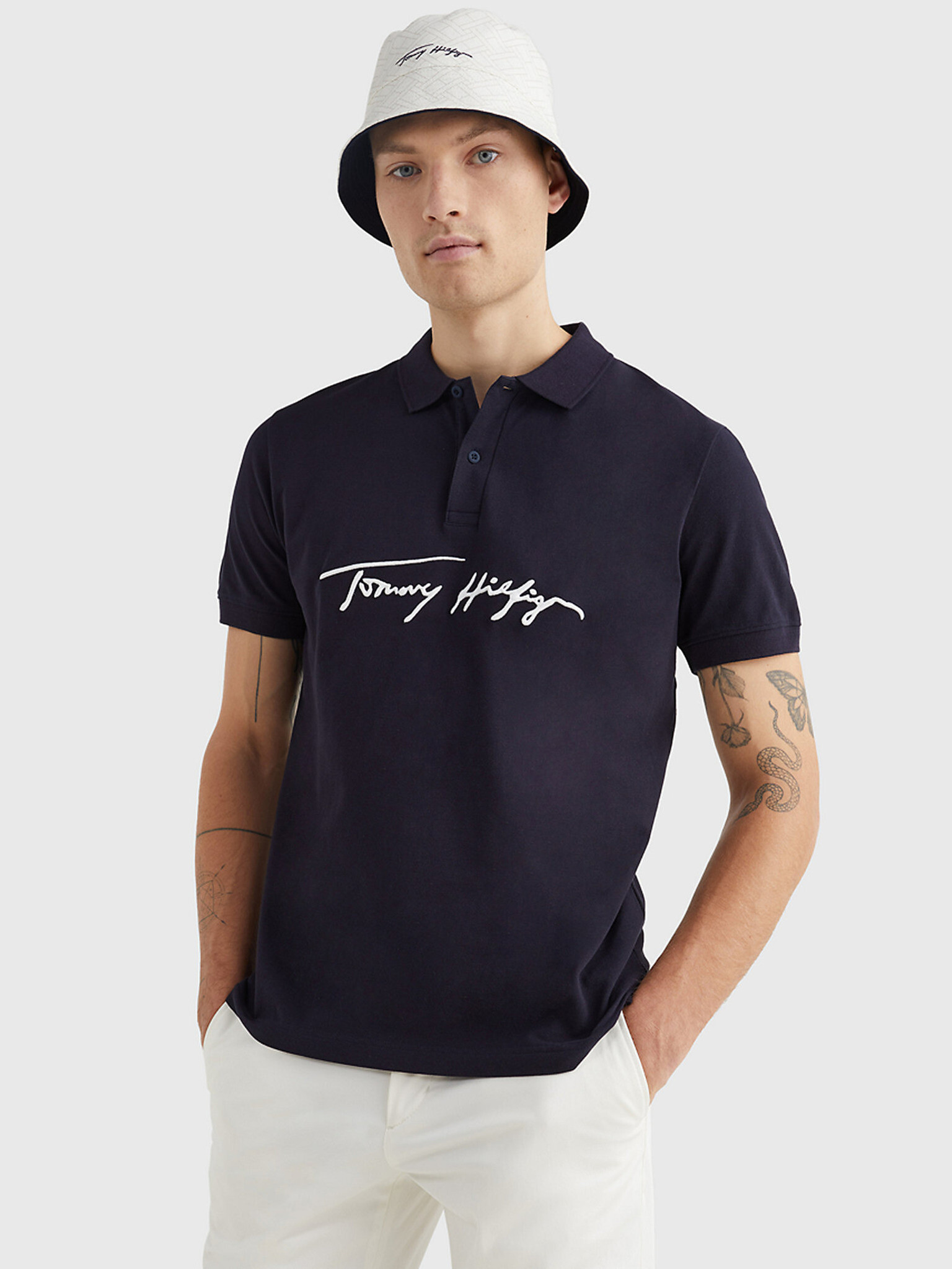 Tommy Hilfiger Teniszpóló Kék - Pepit.hu