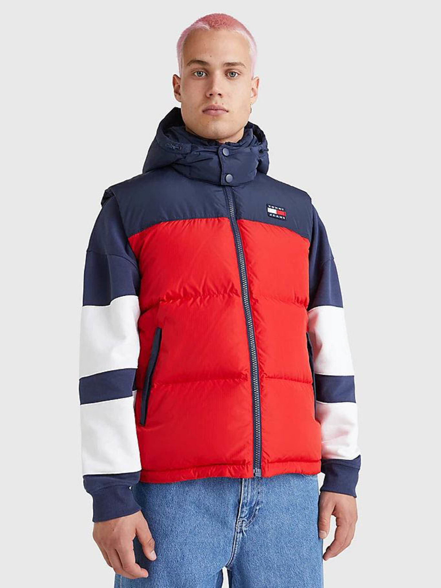 Tommy Jeans Mellény Piros - Pepit.hu