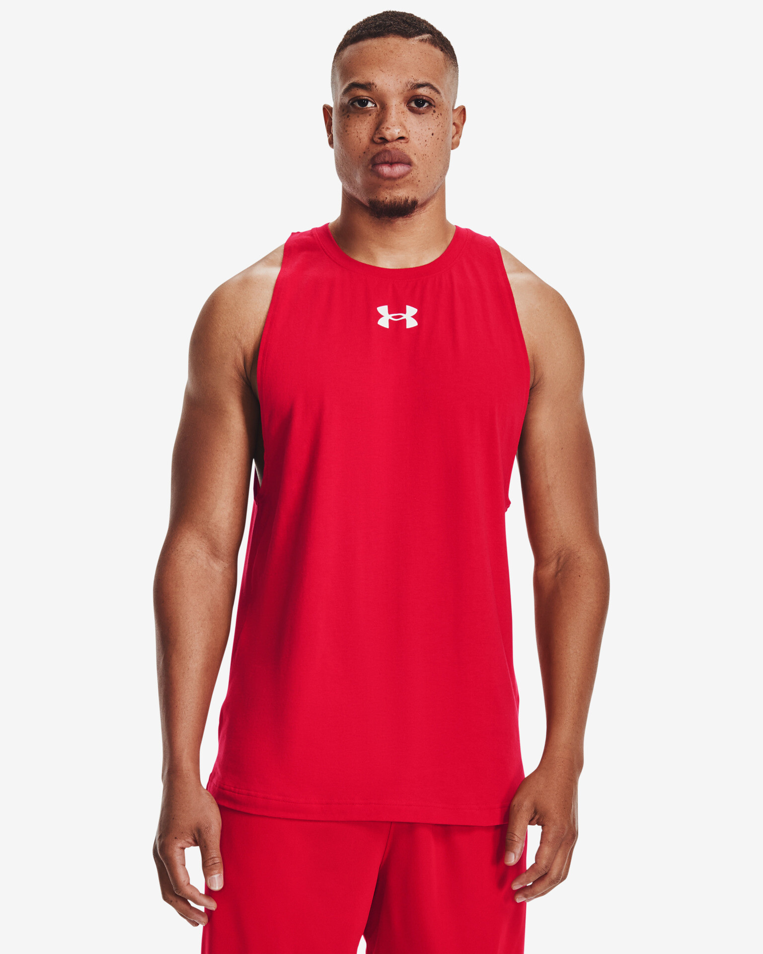 Under Armour Baseline Cotton Trikó Piros - Pepit.hu