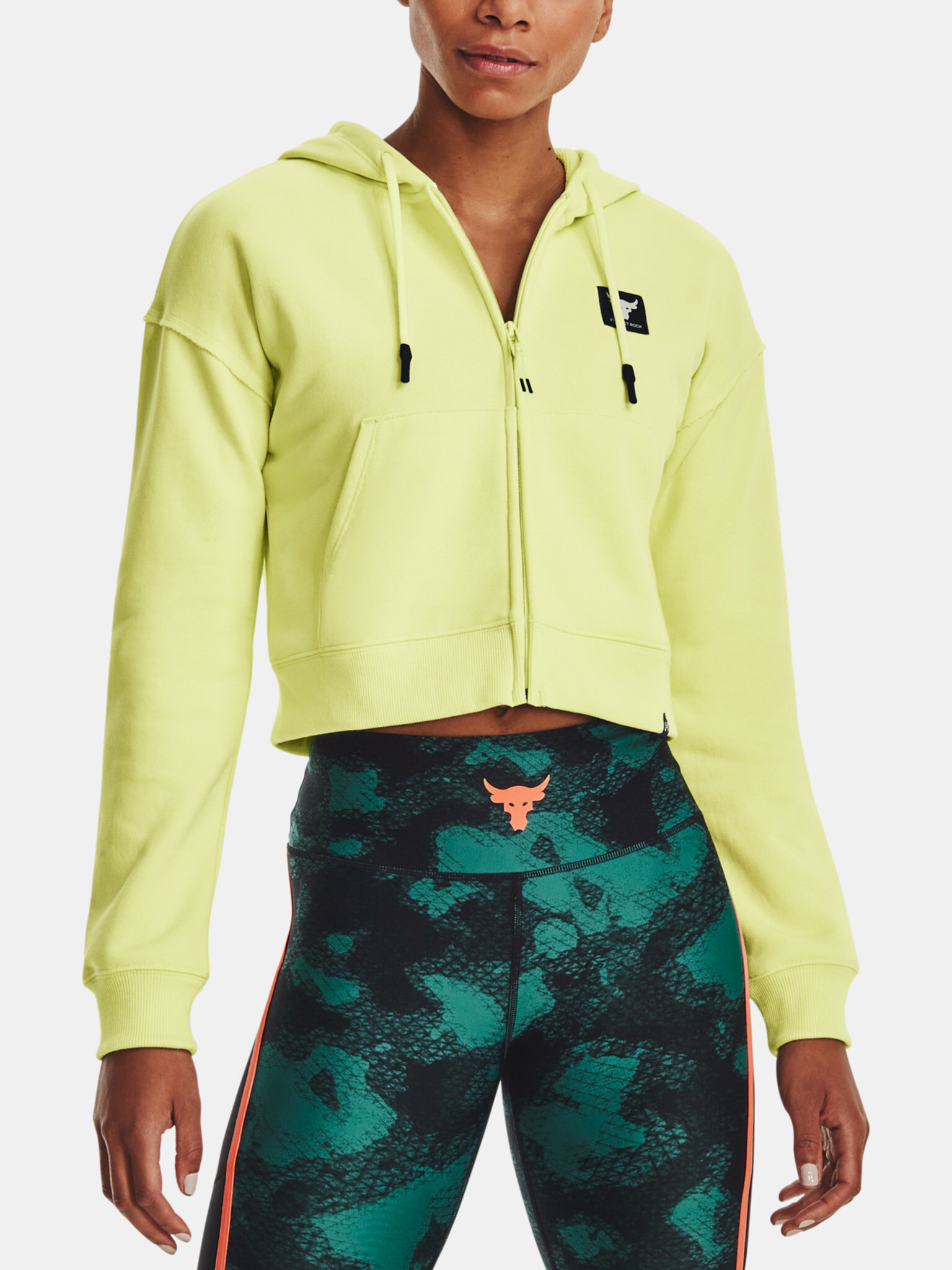 Under Armour Project Rock HW Terry FZ Melegítő felső Zöld - Pepit.hu