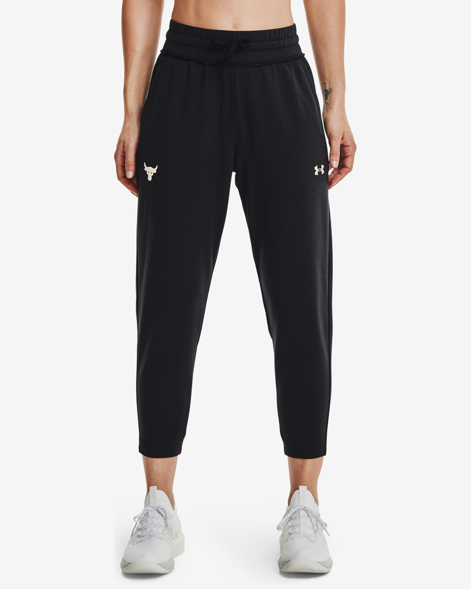 Under Armour Project Rock Terry Crop Melegítő nadrág Fekete - Pepit.hu