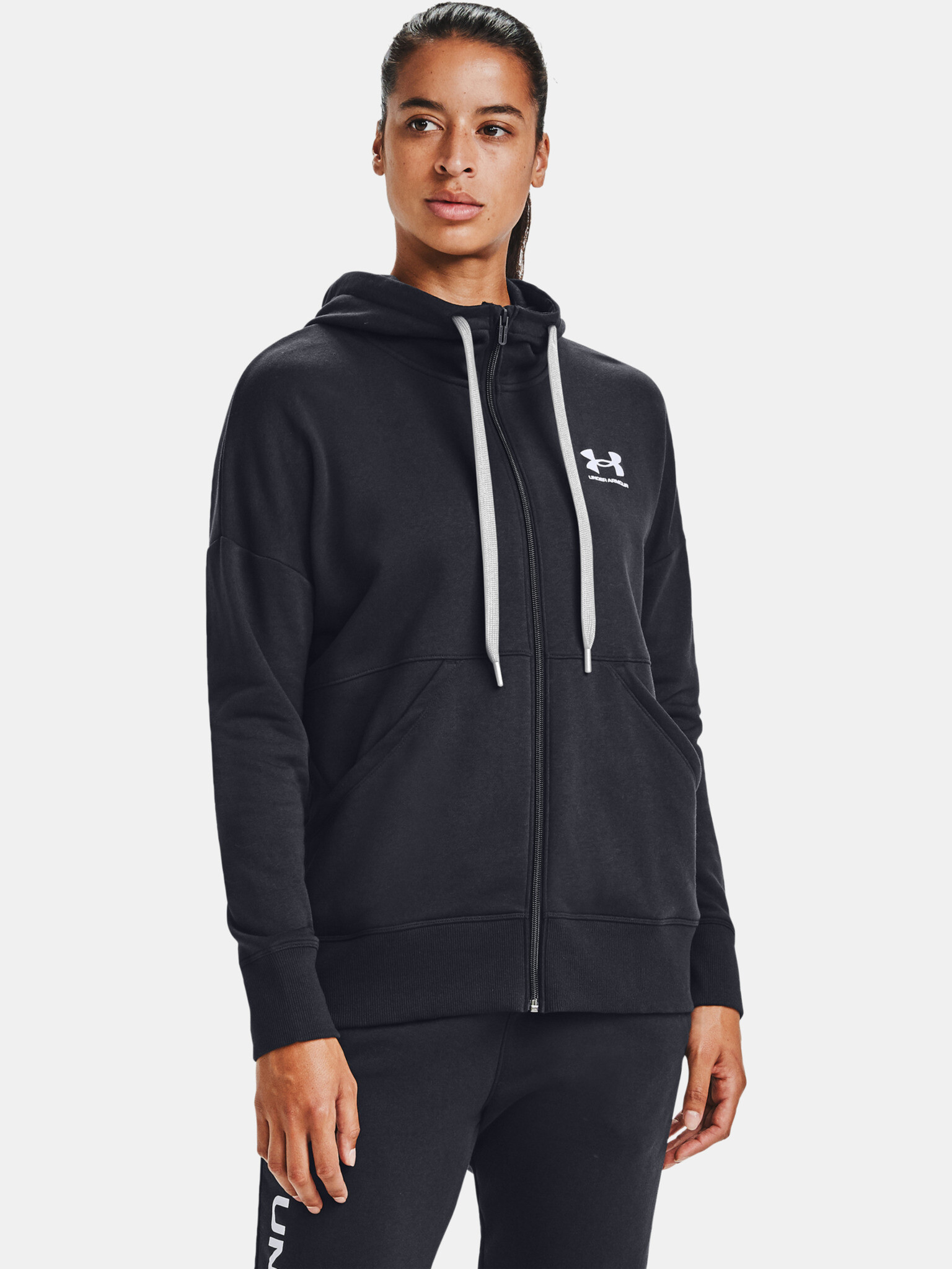 Under Armour RIVAL FLEECE FZ HOODIE Melegítő felső Fekete - Pepit.hu