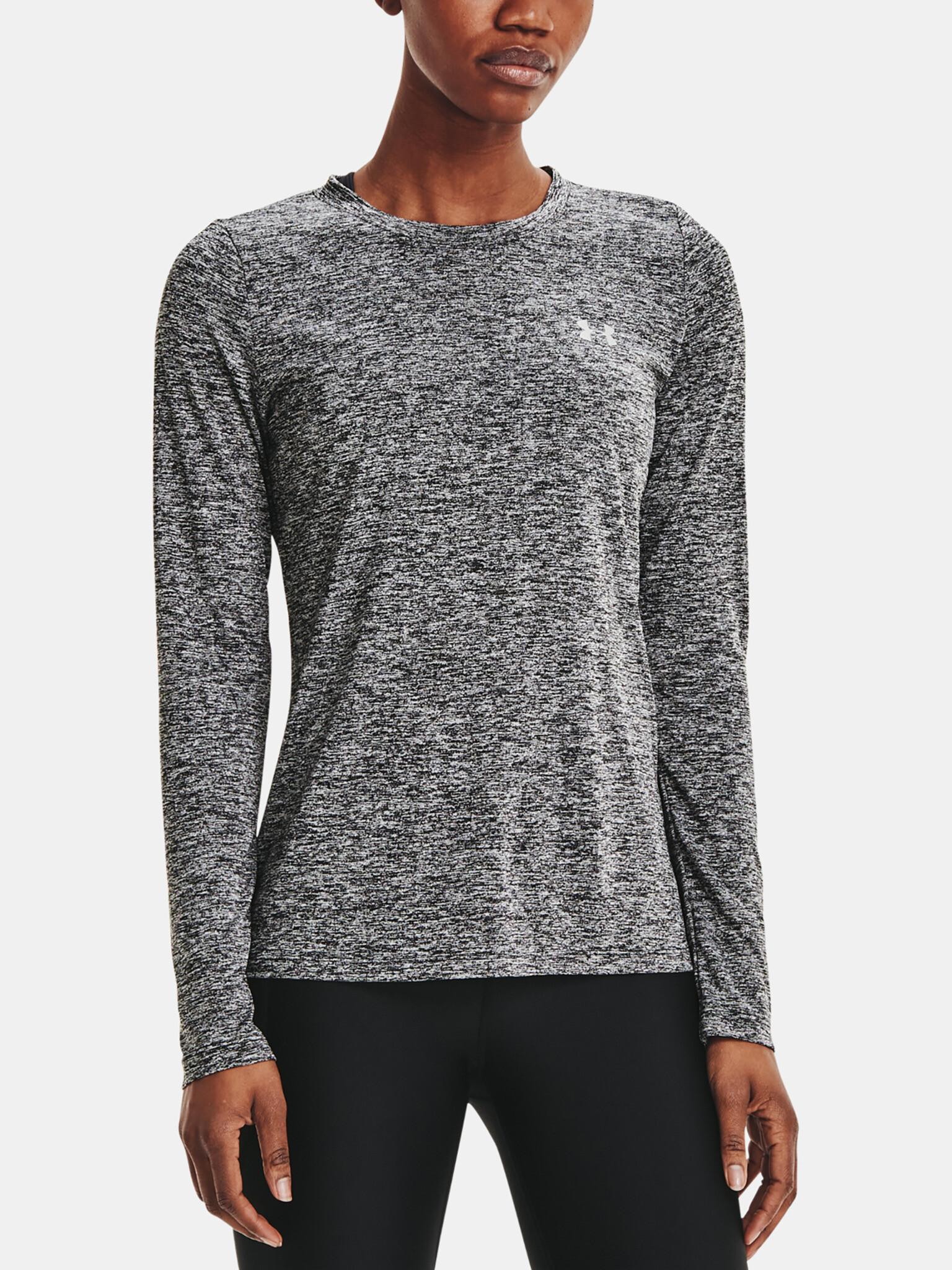 Under Armour Tech LS Crew Twist-BLK Póló Fekete - Pepit.hu