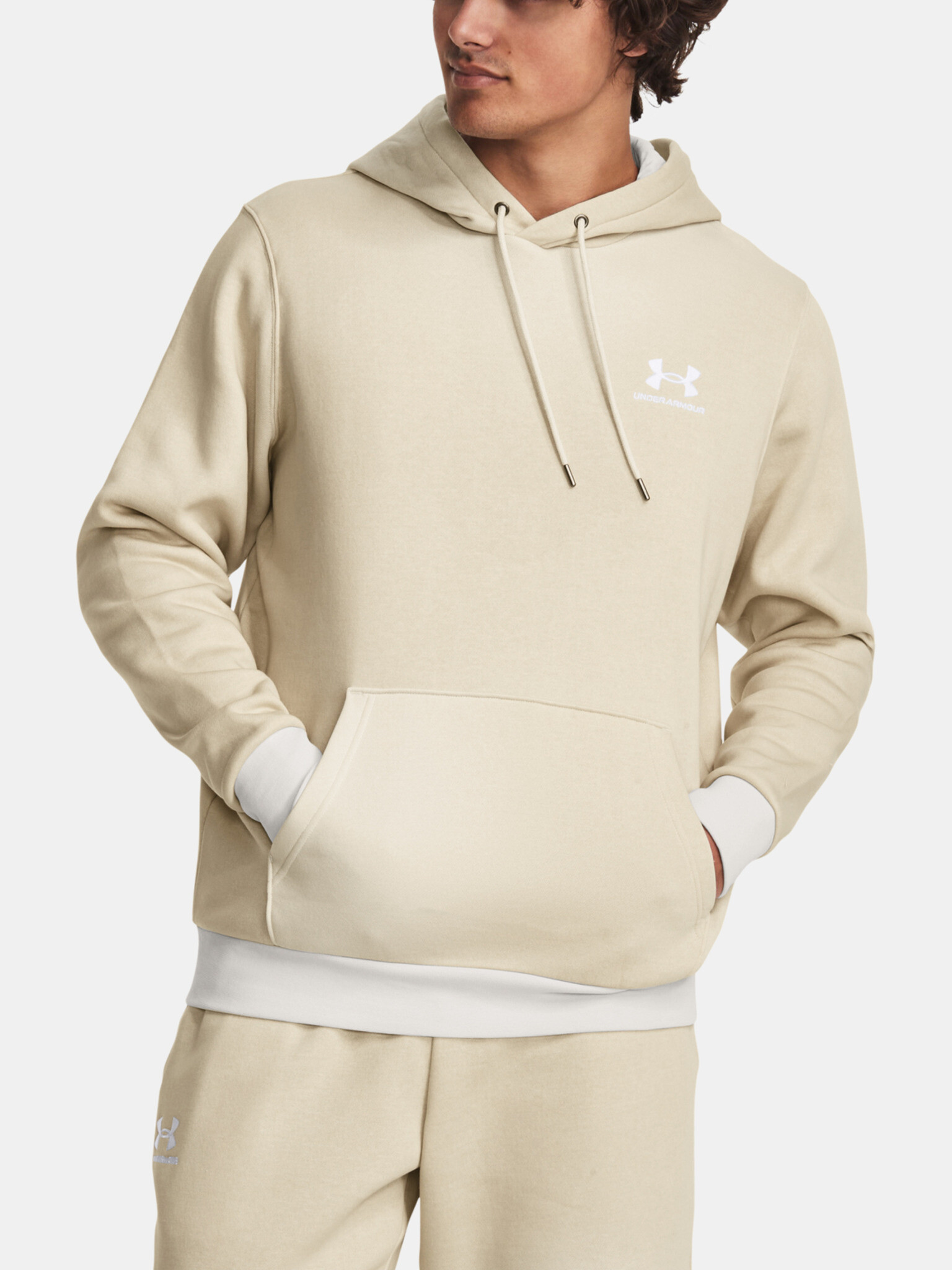 Under Armour UA Essential Flc Novelty HD Melegítő felső Fehér - Pepit.hu