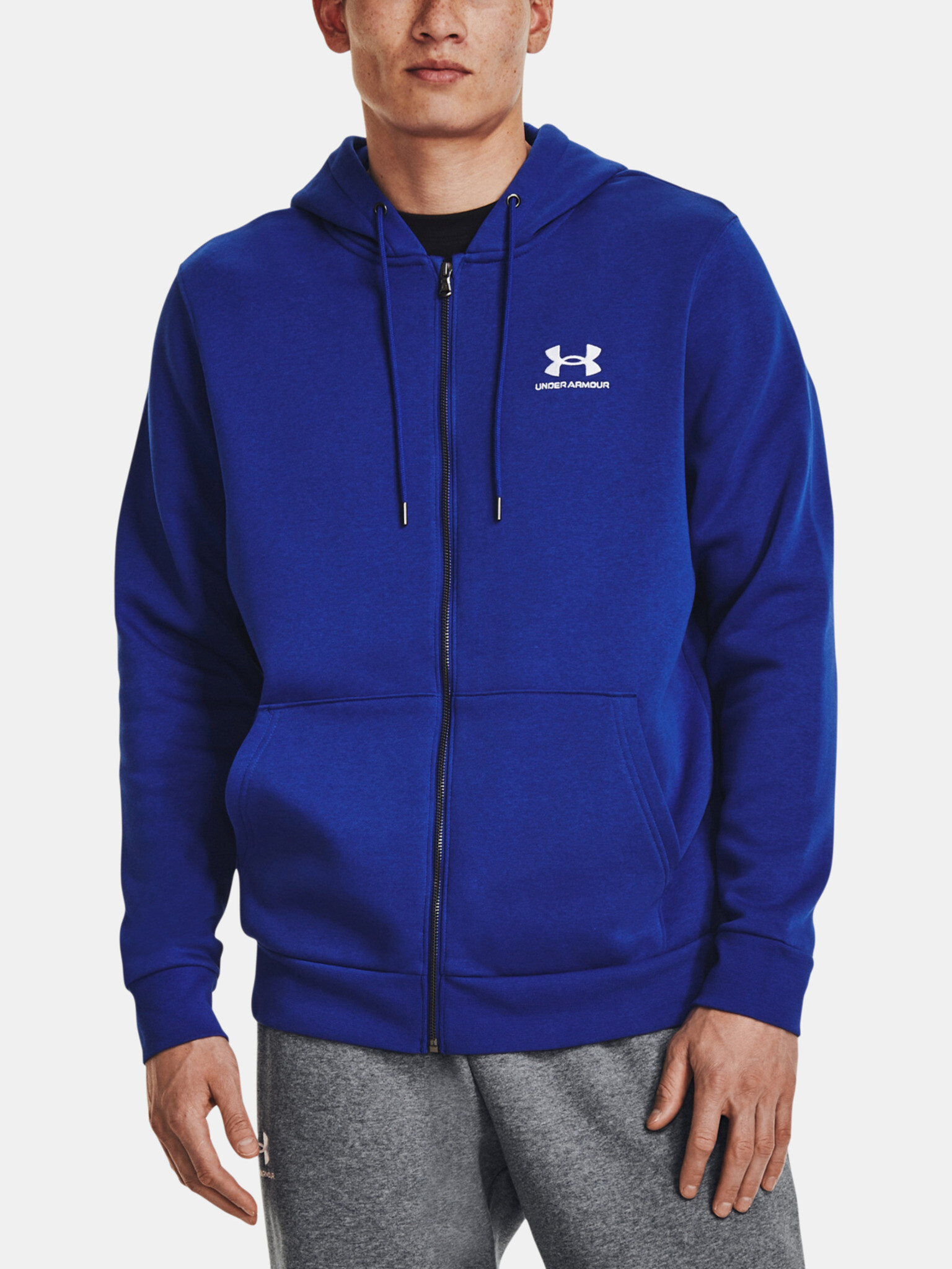 Under Armour UA Essential Fleece FZ Hood Melegítő felső Kék - Pepit.hu