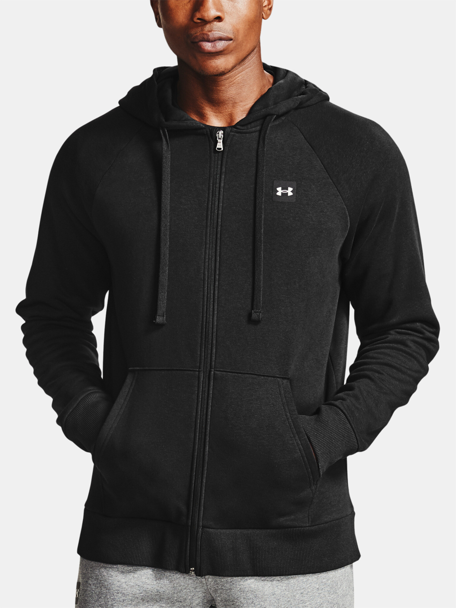 Under Armour UA Rival Fleece FZ Hoodie Melegítő felső Fekete - Pepit.hu