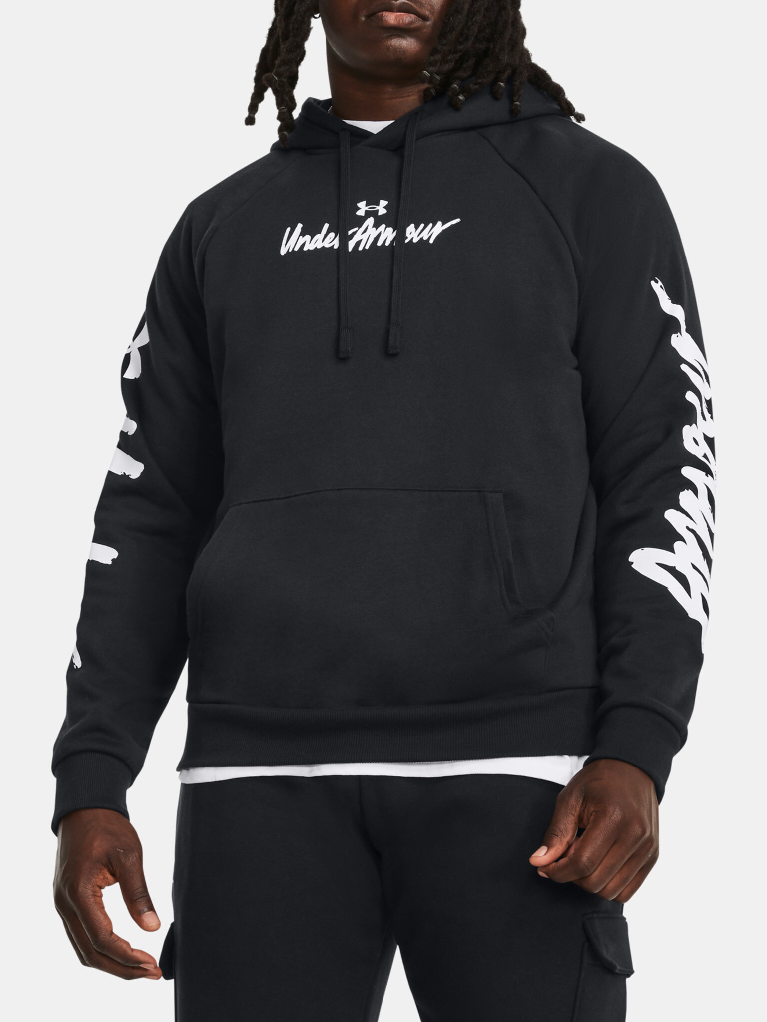 Under Armour UA Rival Fleece Graphic HD Melegítő felső Fekete - Pepit.hu