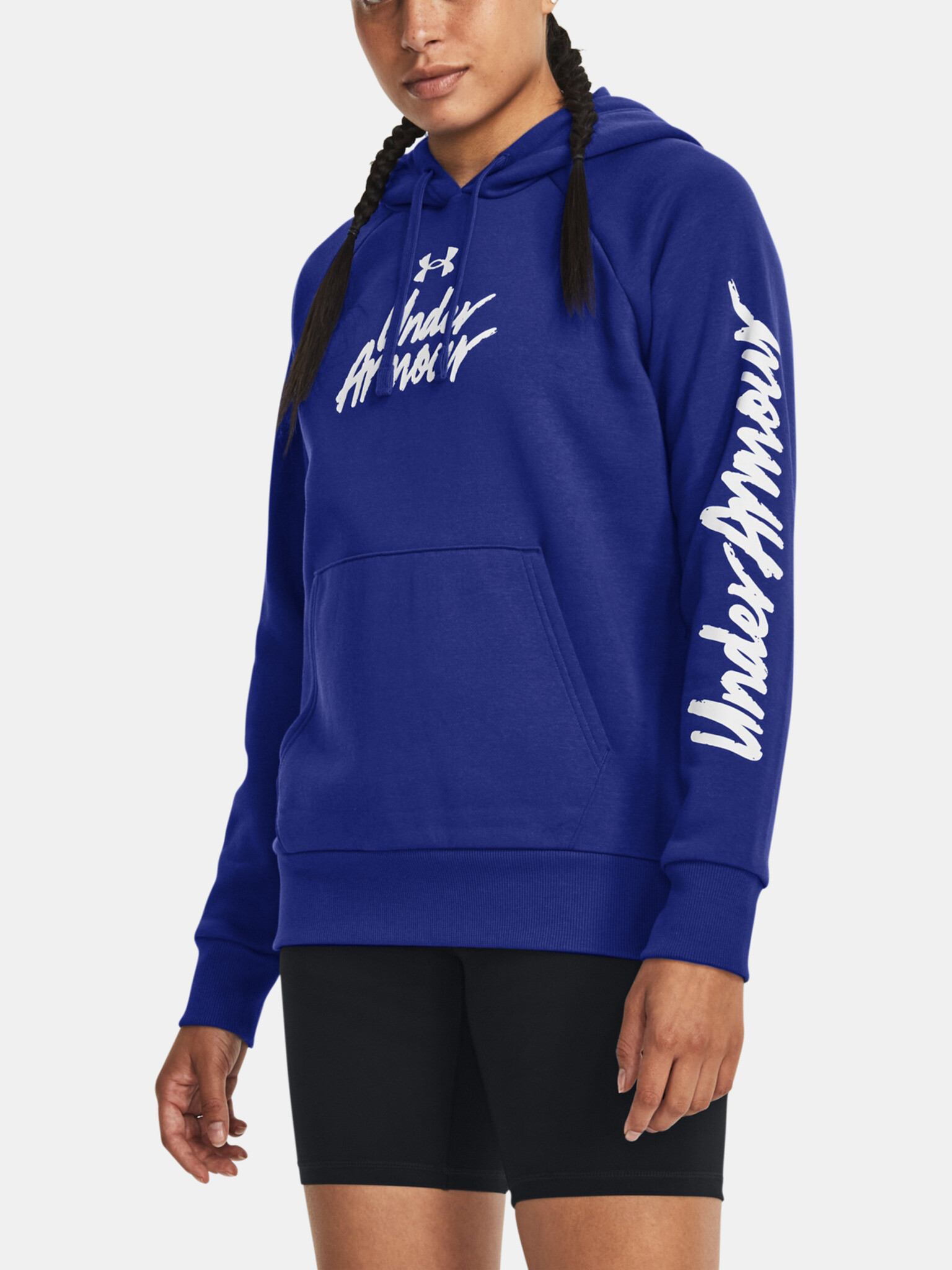 Under Armour UA Rival Fleece Graphic Hdy Melegítő felső Kék - Pepit.hu