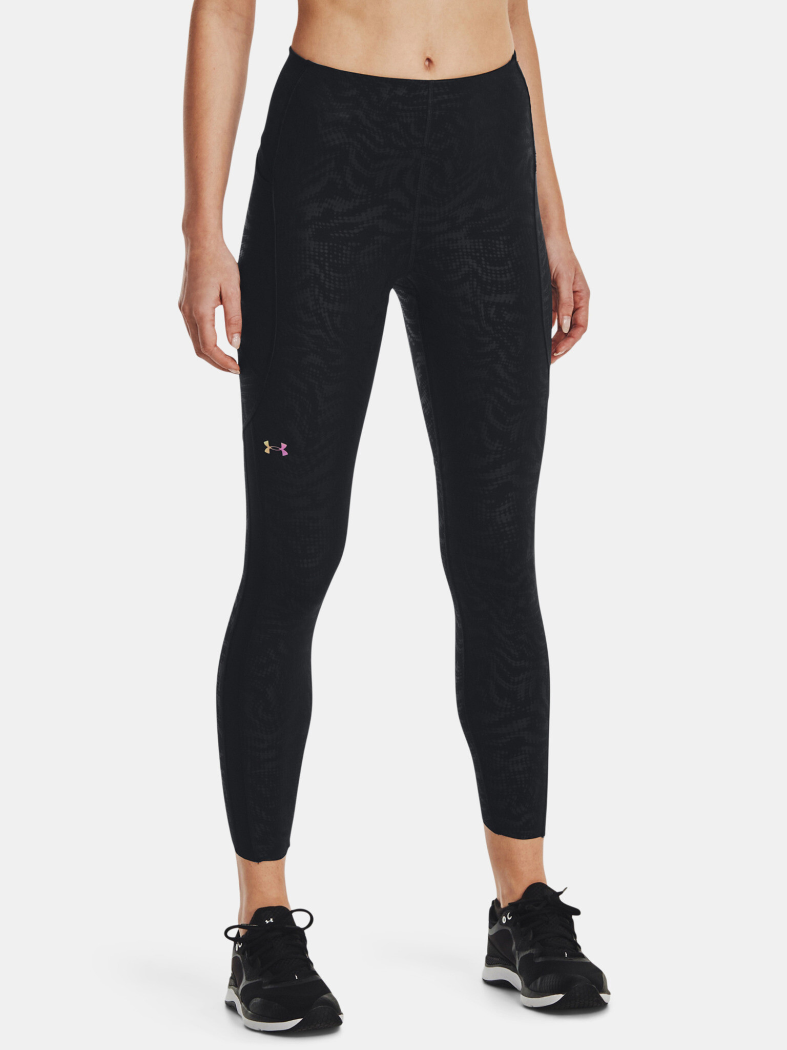 Under Armour UA Rush Legging Emboss Perf Legings Fekete - Pepit.hu