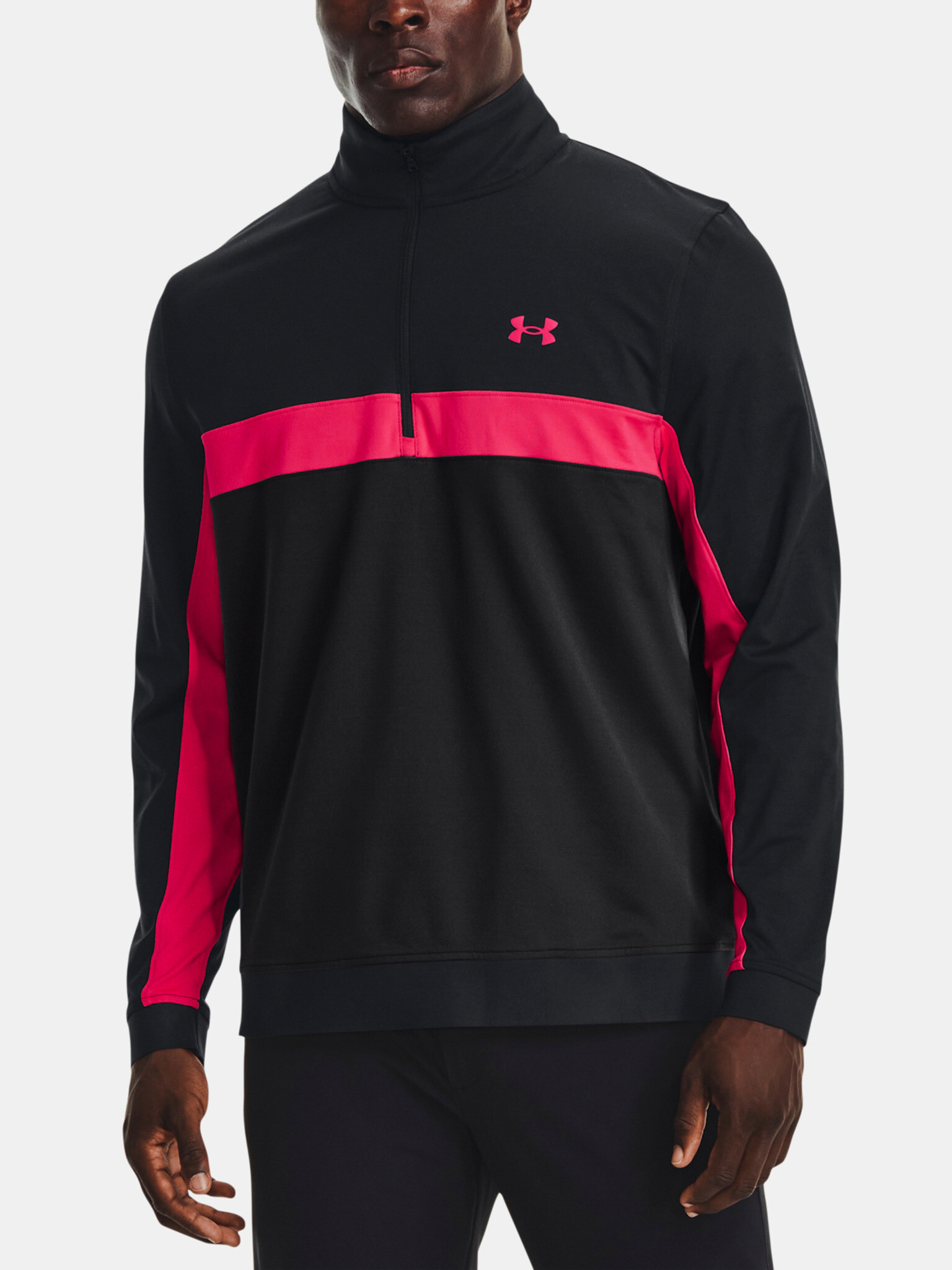 Under Armour UA Storm Midlayer 1/2 Zip Melegítő felső Fekete Rózsaszín - Pepit.hu