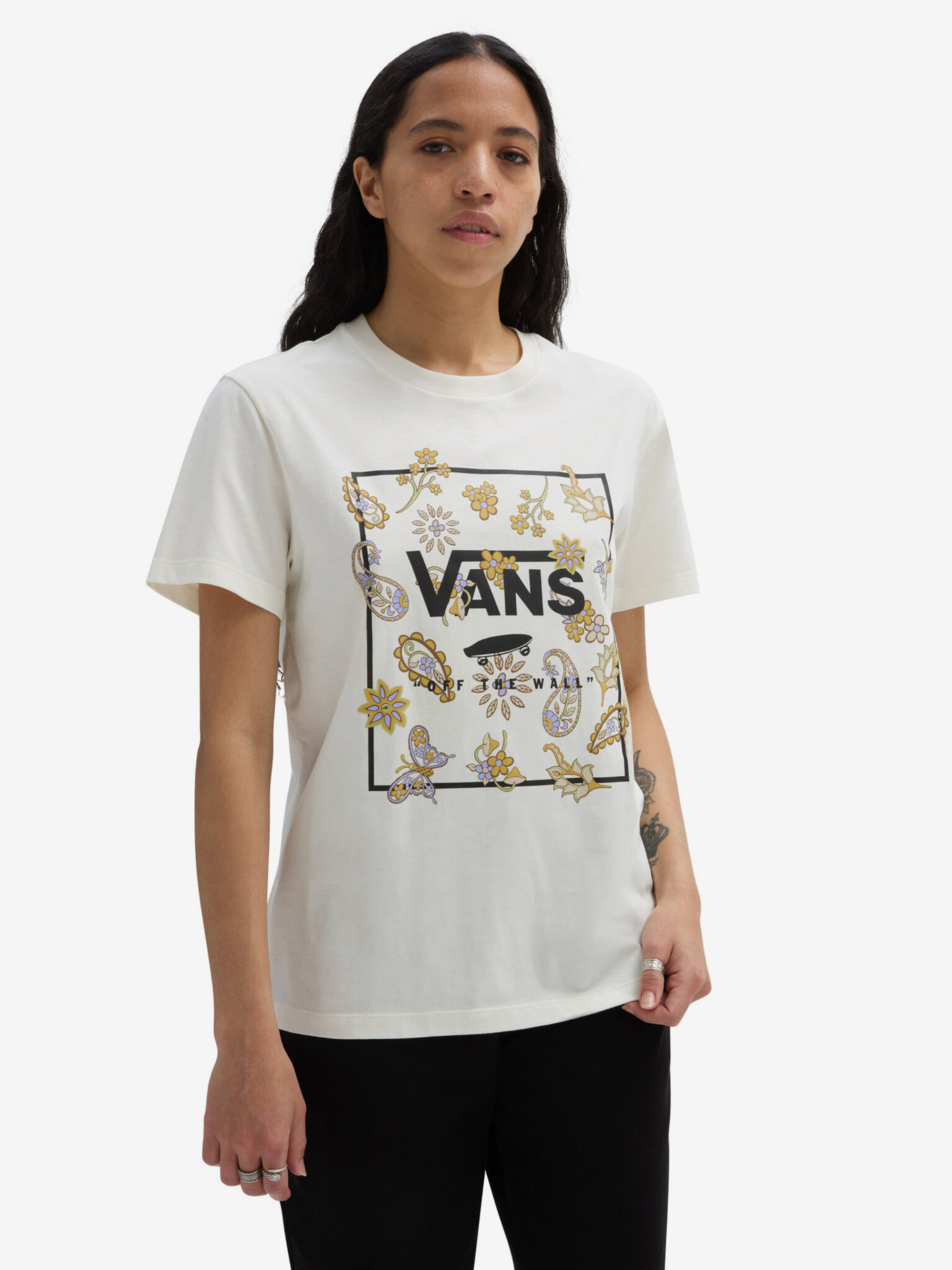 Vans Trippy Floral Póló Fehér - Pepit.hu