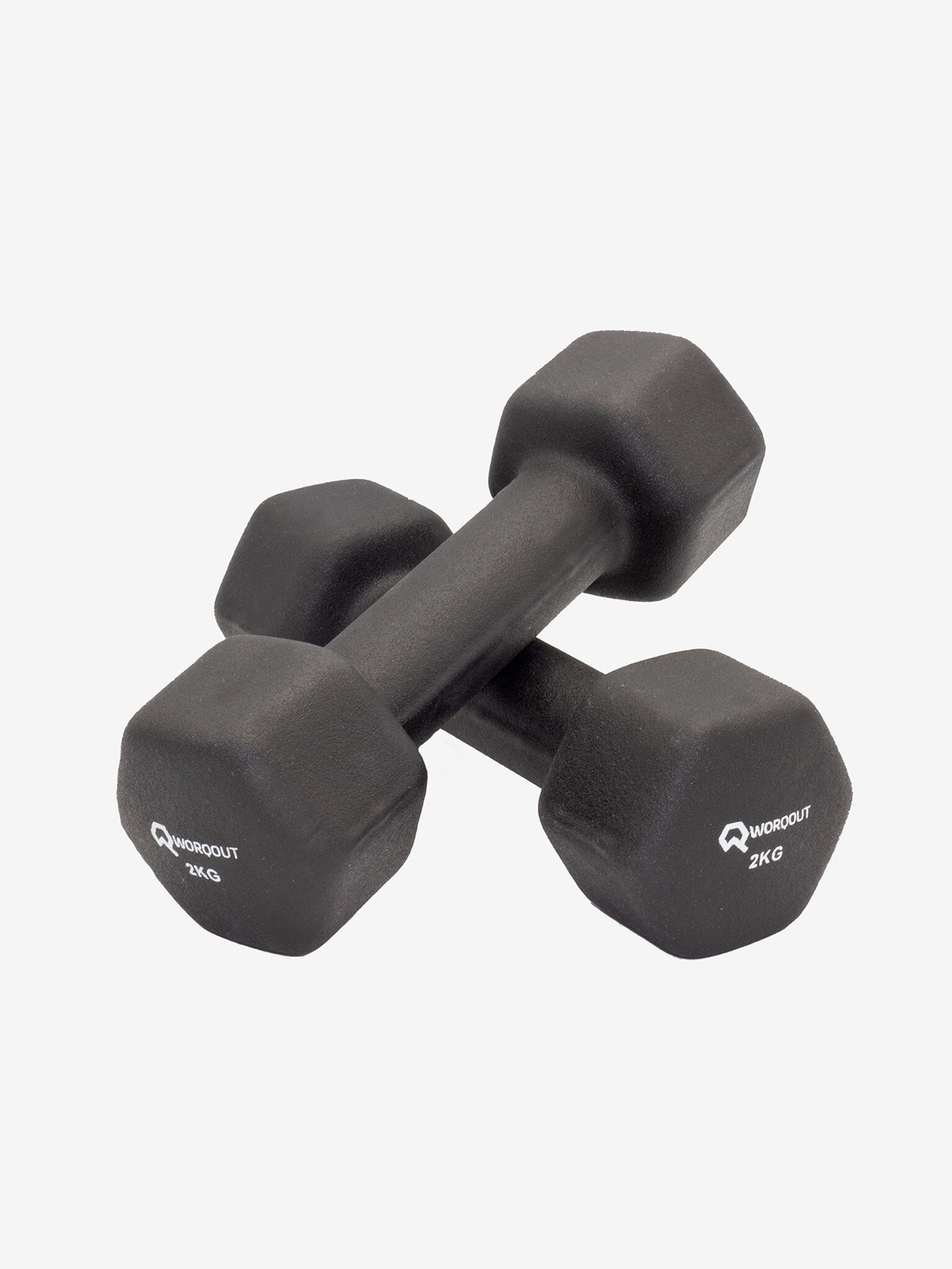 Worqout Neopren Dumbell 2kg Súlyzók Fekete - Pepit.hu