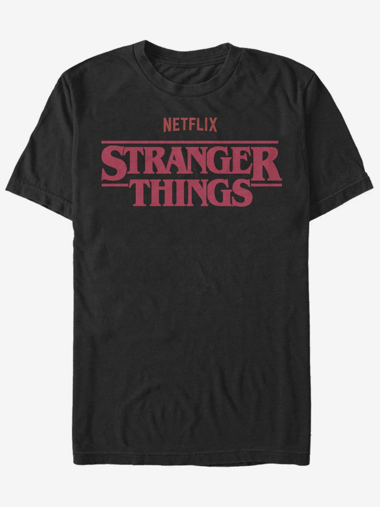 ZOOT.Fan Netflix Logo Stranger Things Póló Fekete - Pepit.hu