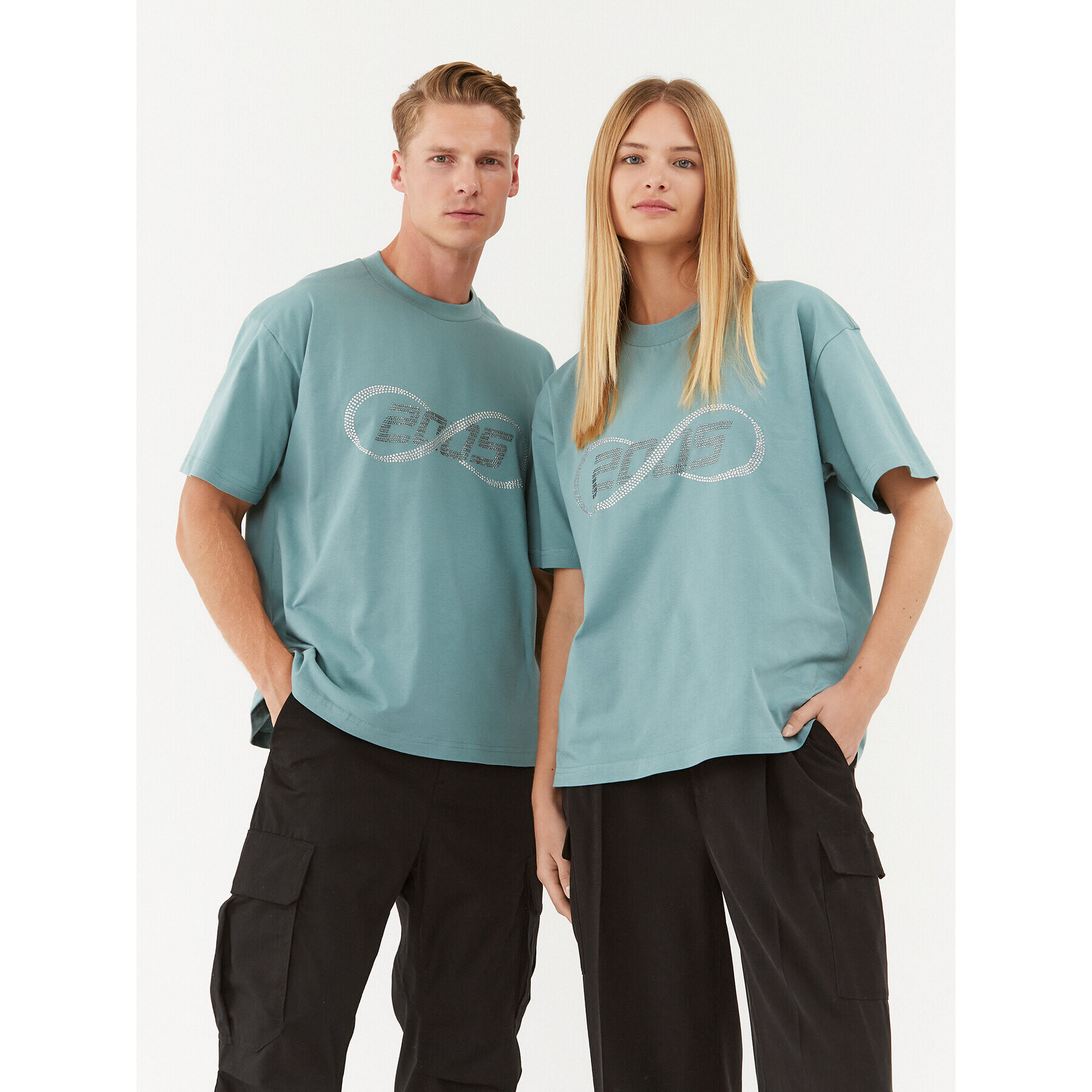 2005 Póló Unisex Forever Tee Türkizkék Relaxed Fit - Pepit.hu