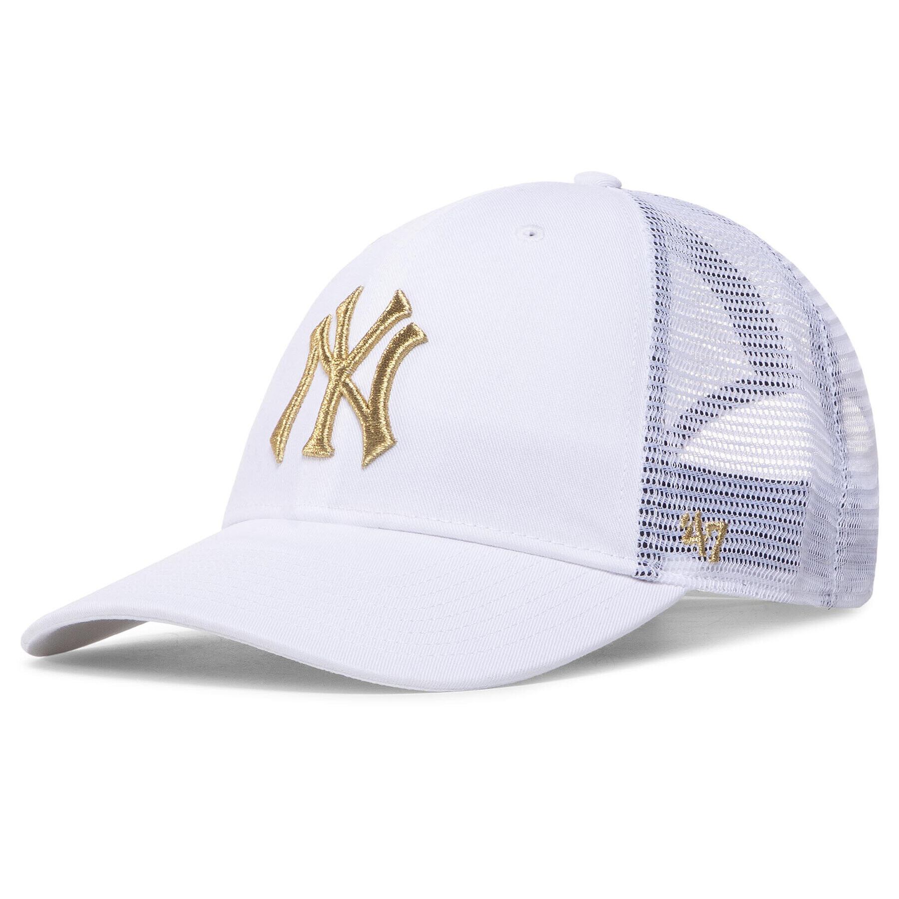 47 Brand Baseball sapka New York Yankees Branson Metallic '47 B-BRMTL17CTP Fehér - Pepit.hu