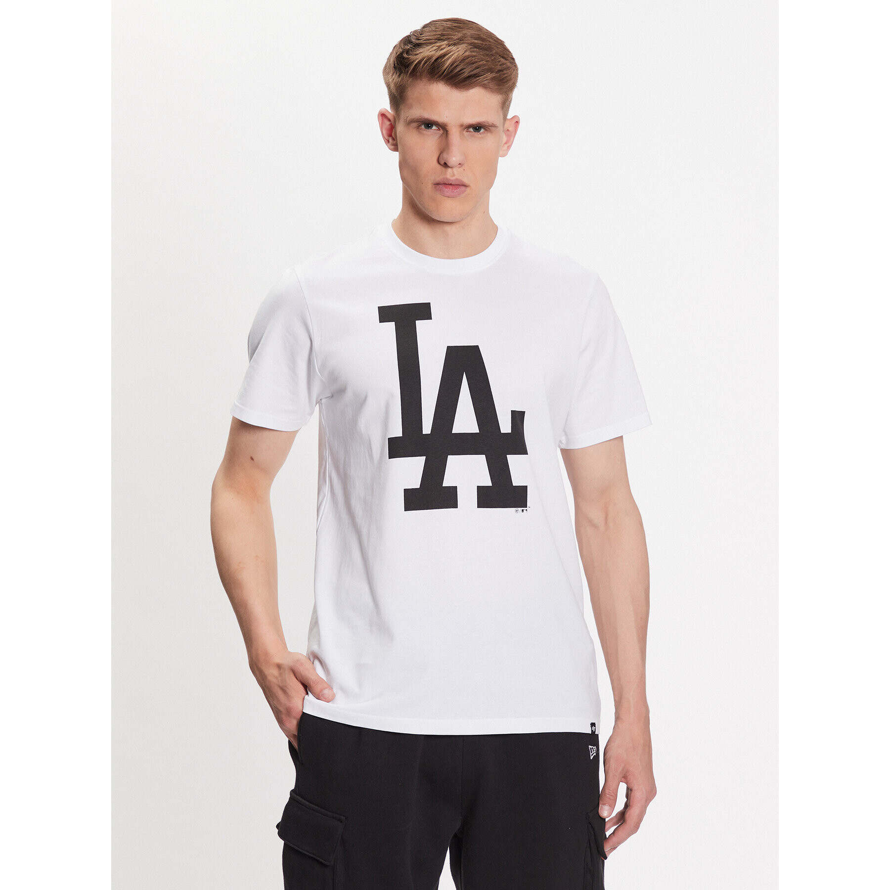 47 Brand Póló Los Angeles Dodgers Imprint 47 Echo Tee Fehér Regular Fit - Pepit.hu