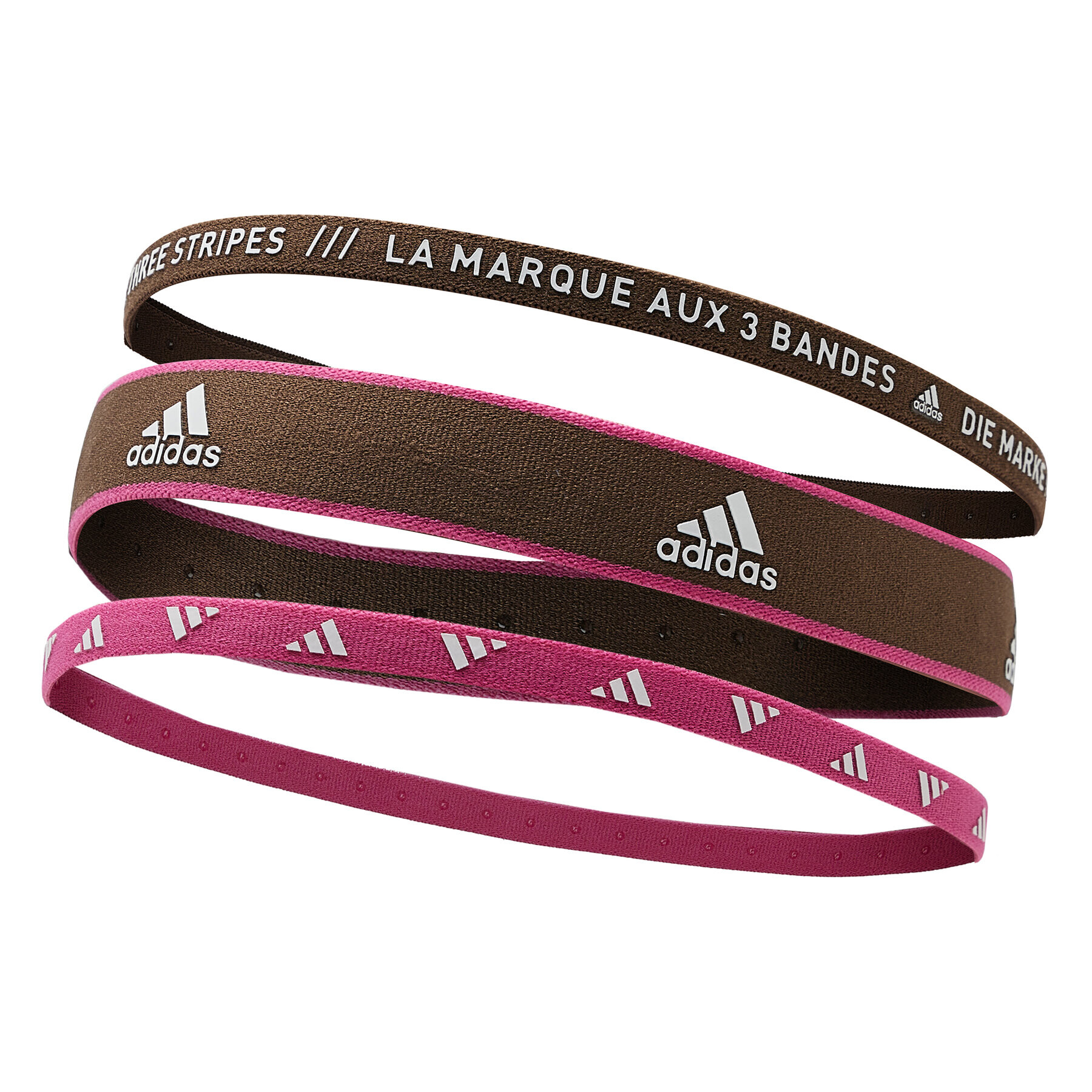 adidas 3 hajpánt szett Training Headbands 3 Per Pack IC6515 Barna - Pepit.hu