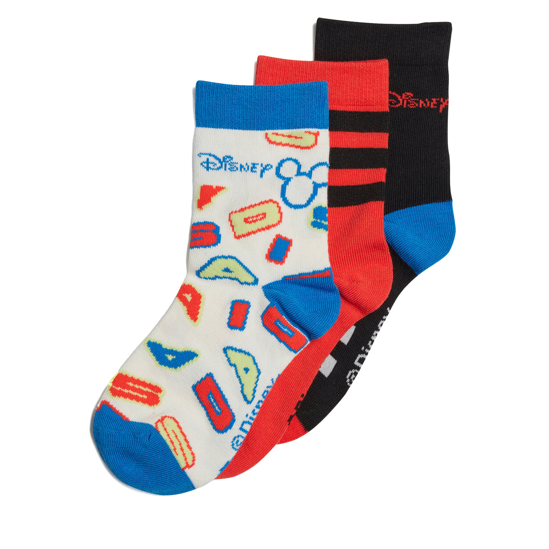 adidas 3 pár hosszú szárú gyerek zokni Mickey Mouse Crew Socks 3 Pairs IB6776 Fekete - Pepit.hu