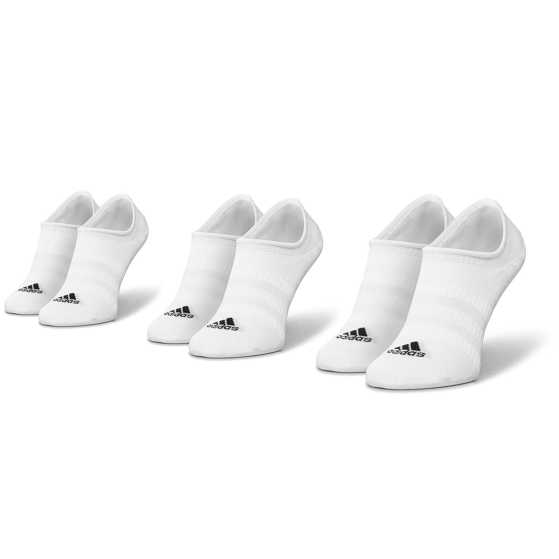 adidas 3 pár/csomag unisex bokazokni Light Nosh 3PP DZ9415 Fehér - Pepit.hu