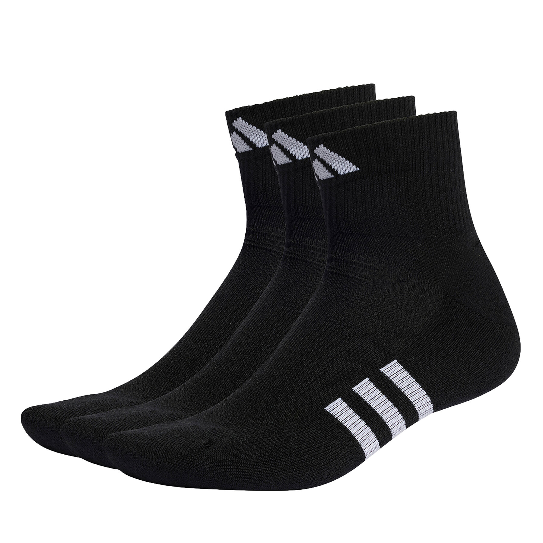 adidas 3 pár unisex bokazokni Performance Cushioned Mid-Cut Socks 3 Pairs IC9519 Fekete - Pepit.hu